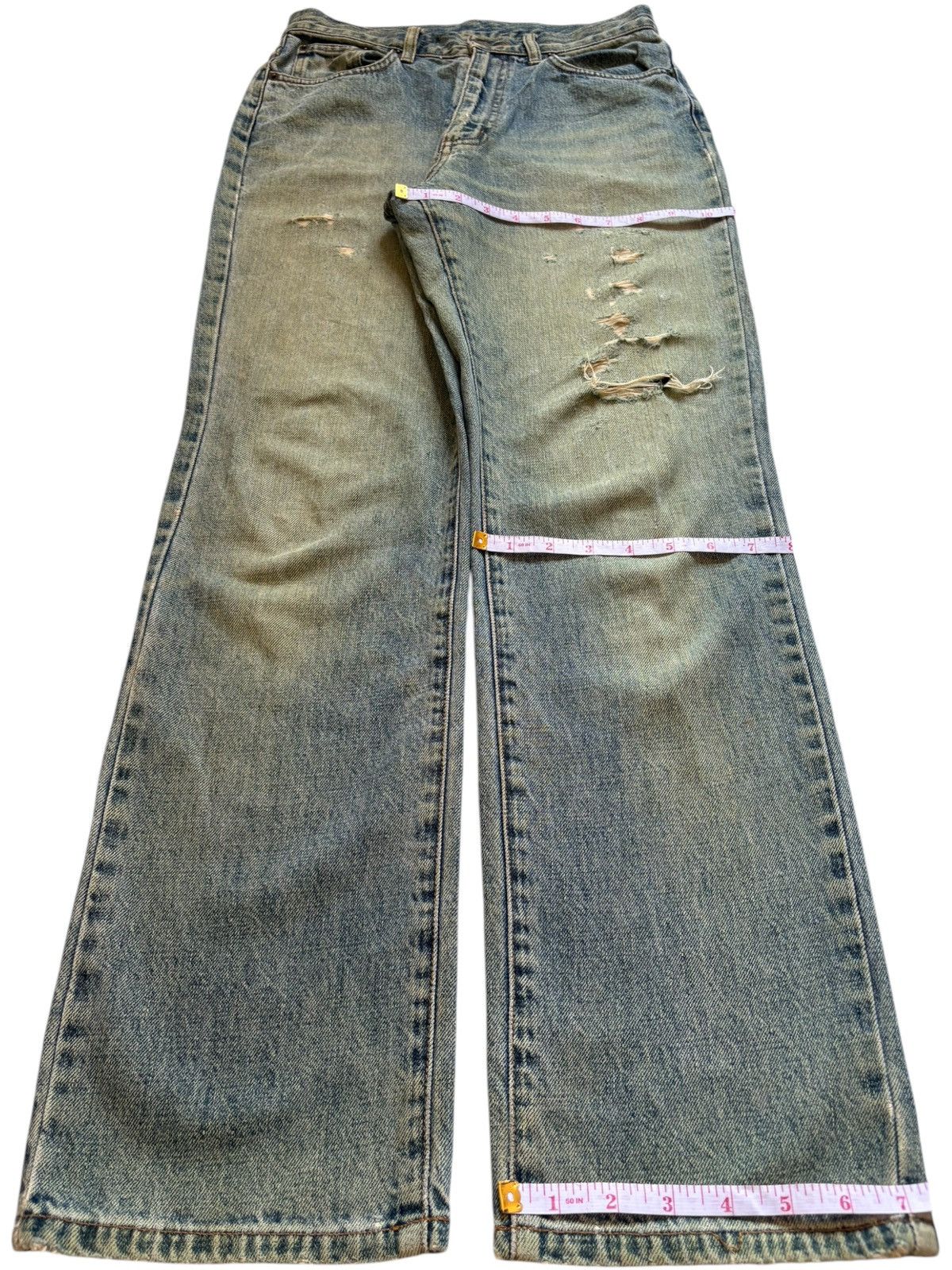 Japanese Brand Vintage Japanese Brand Mud Wash Distressed Jeans Size US 28 / EU 44 - 14 Thumbnail