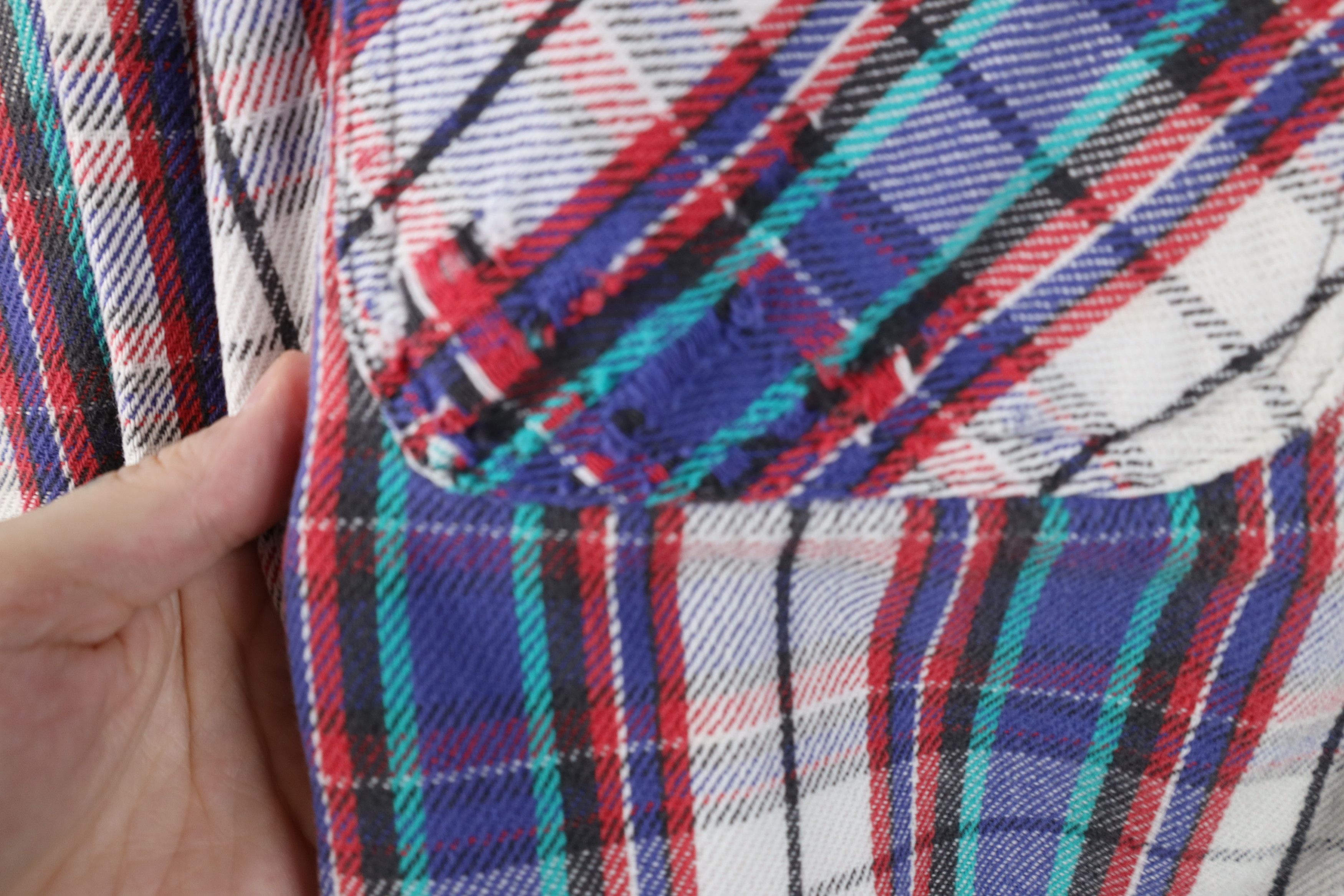 Vintage Vintage 90s Streetwear Heavyweight Flannel Button Shirt Size US L / EU 52-54 / 3 - 5 Thumbnail