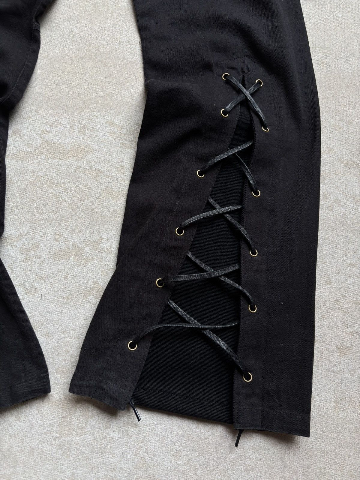 Japanese Brand Bikestar lace up flare cargo pants Size US 28 / EU 44 - 3 Thumbnail
