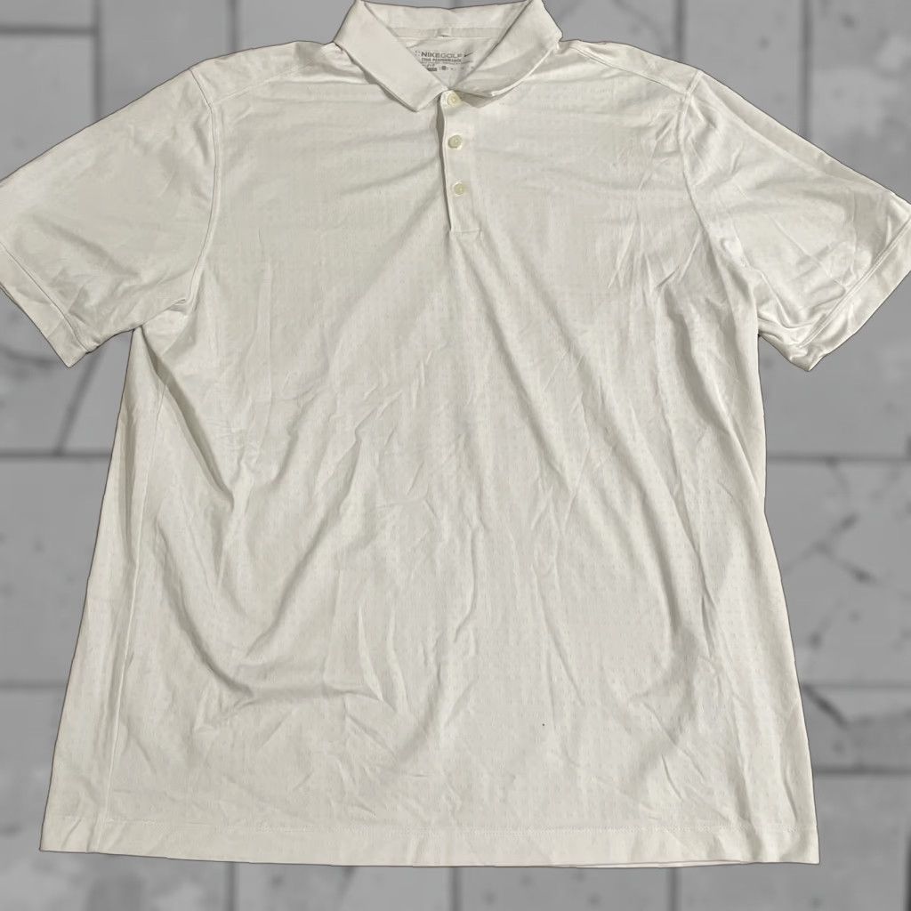 Nike Nike Golf Tour Performance Dri-Fit polo shirt Mens XL White Size US XL / EU 56 / 4 - 1 Thumbnail