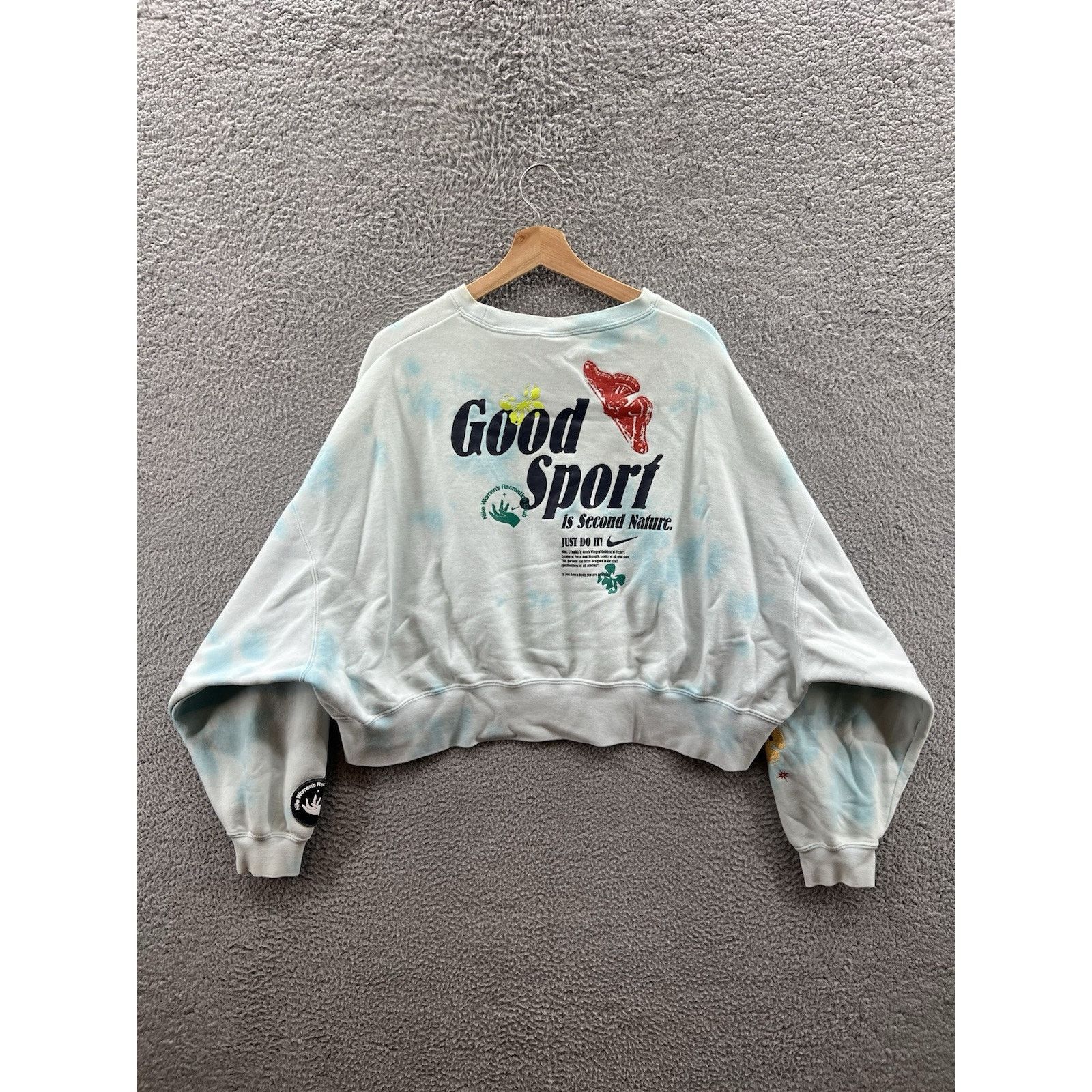 Nike Nike Recreation Club Tie Dye Good Sport Butterflies Cropped Size S / US 4 / IT 40 - 2 Thumbnail