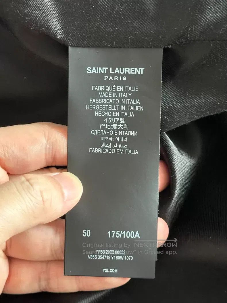 Saint Laurent Paris Saint Laurent Paris Baseball Jacket i Size US M / EU 48-50 / 2 - 4 Thumbnail