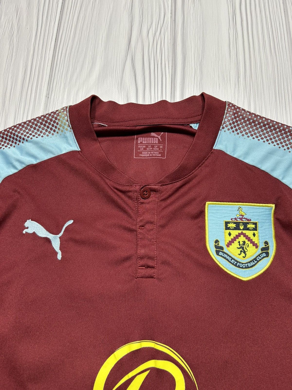 Puma FC Burnley #12 Brady 2017 Soccer Jersey Size L Size US L / EU 52-54 / 3 - 8 Thumbnail