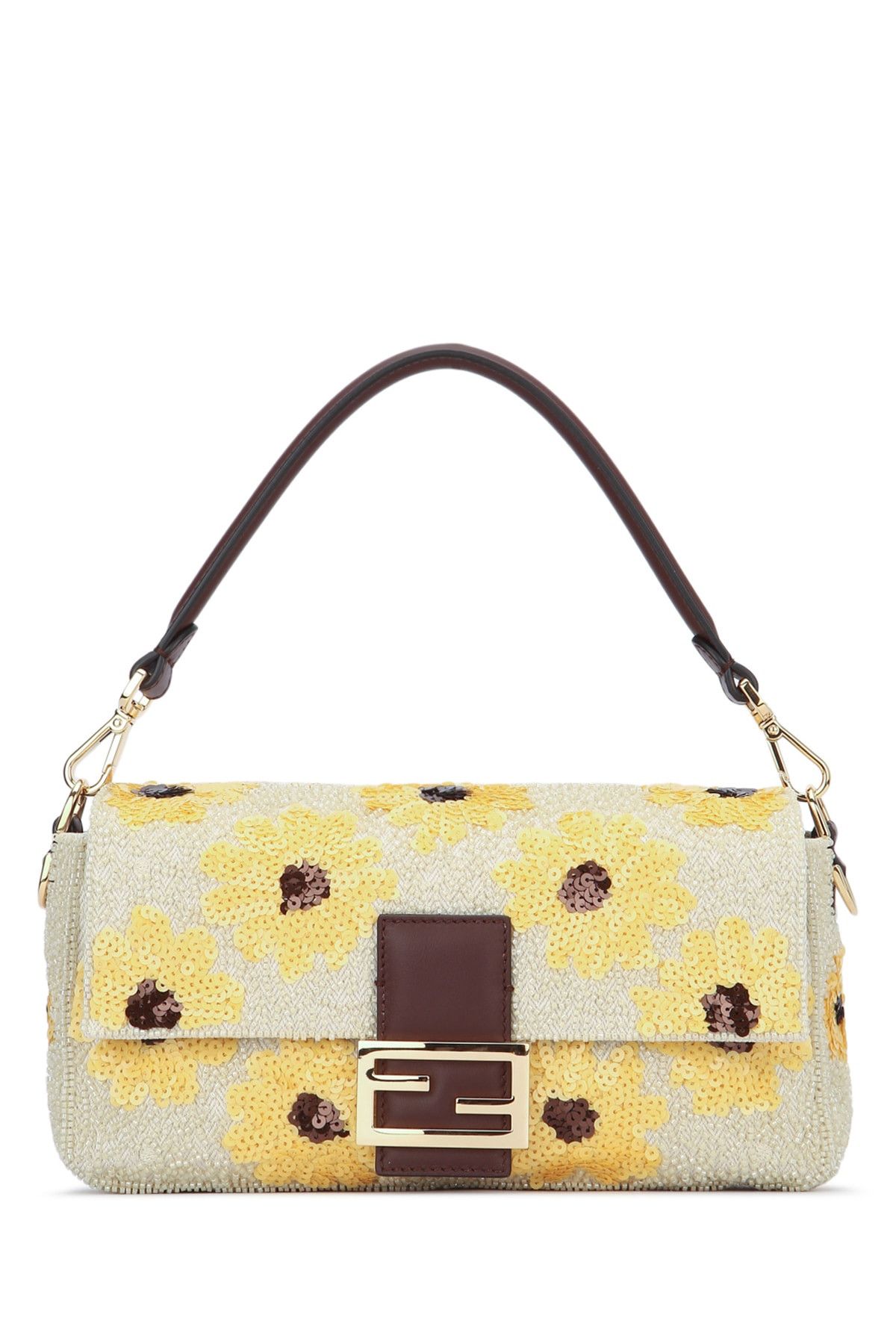 Fendi Baguette Denim Ricamo F Size ONE SIZE - 1 Thumbnail