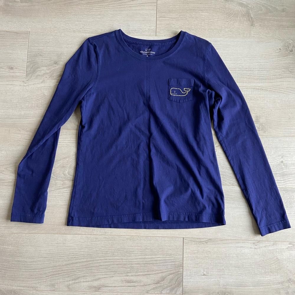 Vineyard Vines Vineyard Vines Blue and Yellow Long Sleeve Shirt Size M / US 6-8 / IT 42-44 - 1 Thumbnail