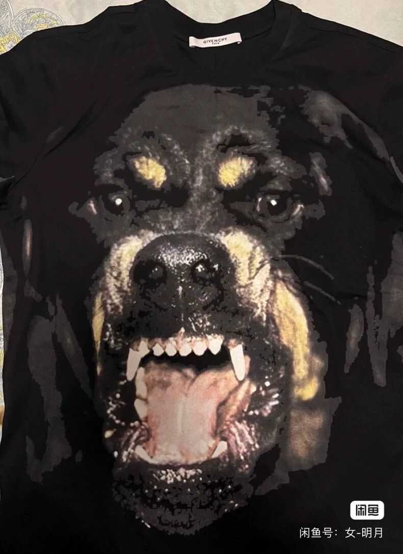 Givenchy Givenchy Dog Head Unisex Short Sleeve Shirt, OS Version, X Size US XXS / EU 40 - 2 Thumbnail
