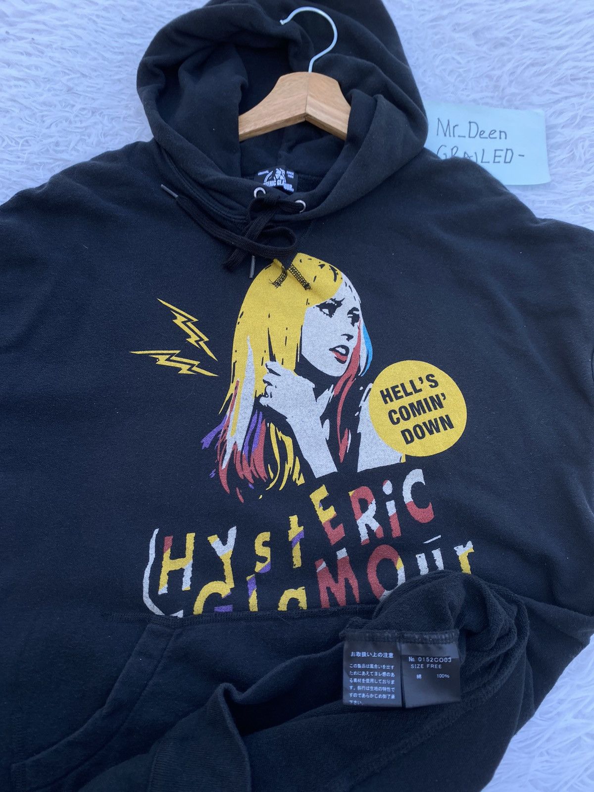 Hysteric Glamour Rare Hysteric Glamour Sleeveless Hooded Hell’s Comim’ Down’ Size US S / EU 44-46 / 1 - 13 Thumbnail