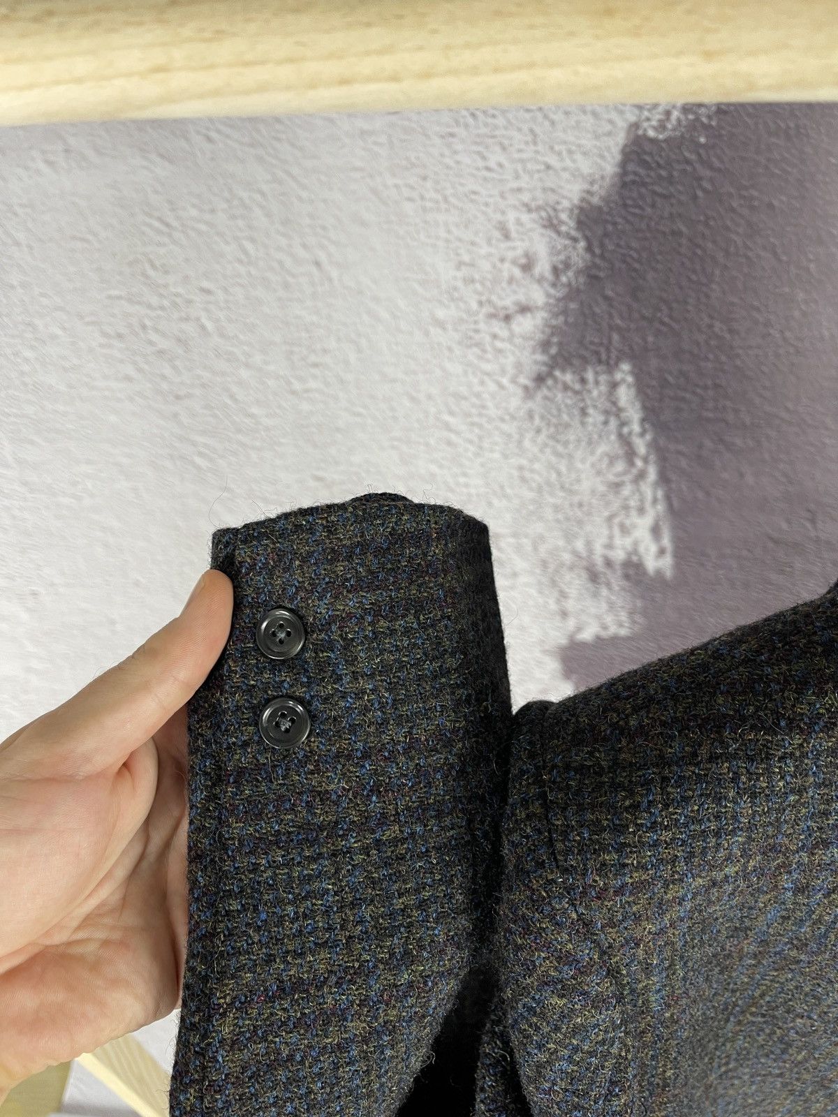 Harris Tweed Harris Tweed vintage 1971 checkered blazer paisley lining Size 44R - 11 Thumbnail