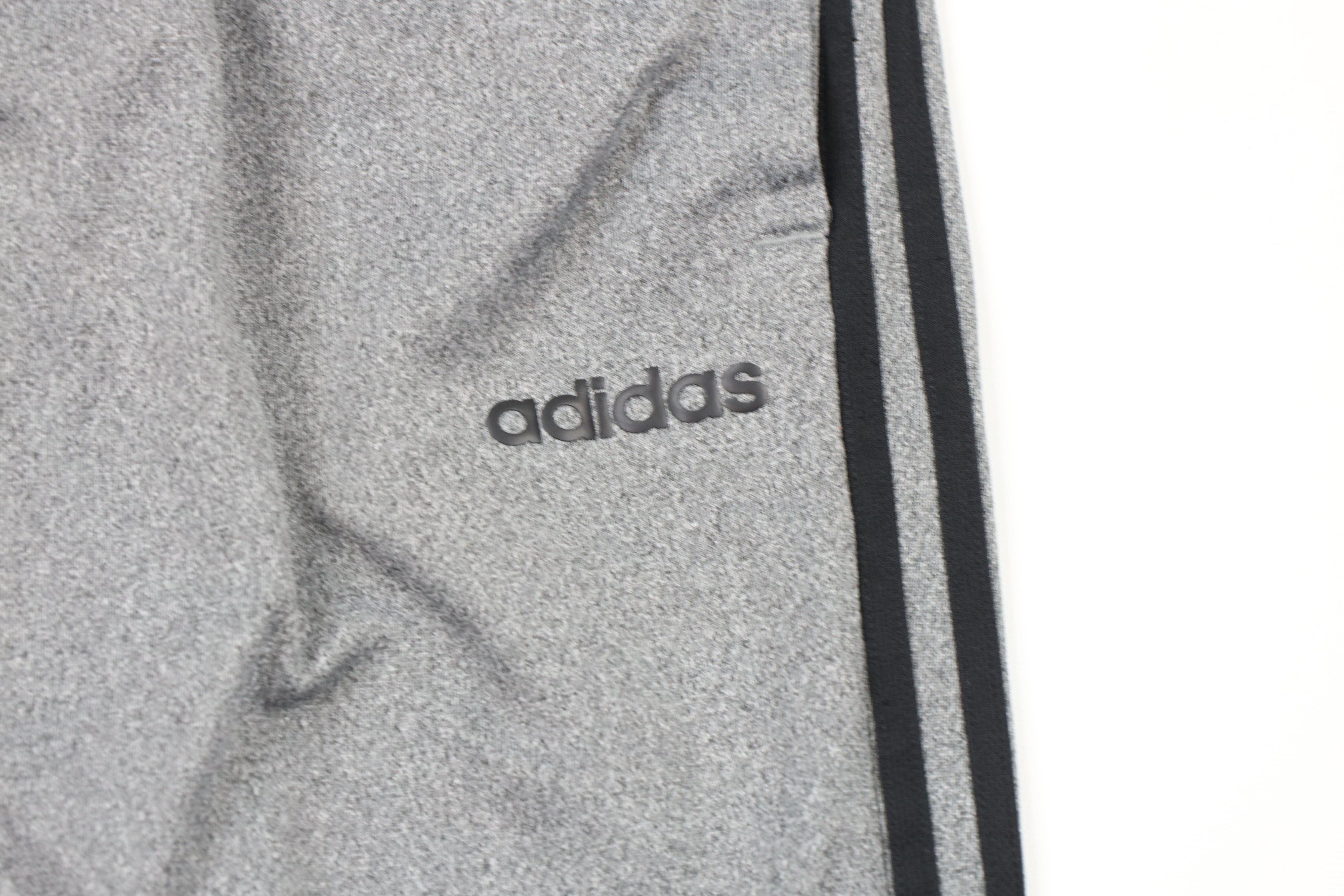 Adidas × Vintage Vintage Adidas Striped Wide Leg Sweatpants Heather Gray Size US 36 / EU 52 - 5 Thumbnail