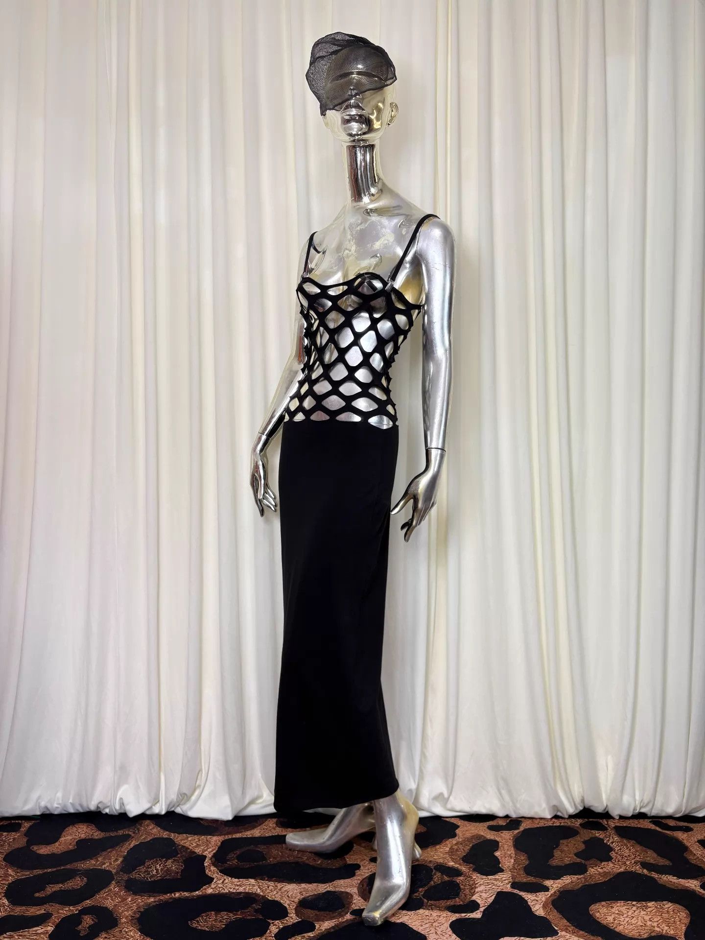 Jean Paul Gaultier JPG Vintage Cutout Decon Mesh Eyelet Garter Dress S Size S / US 4 / IT 40 - 1 Thumbnail