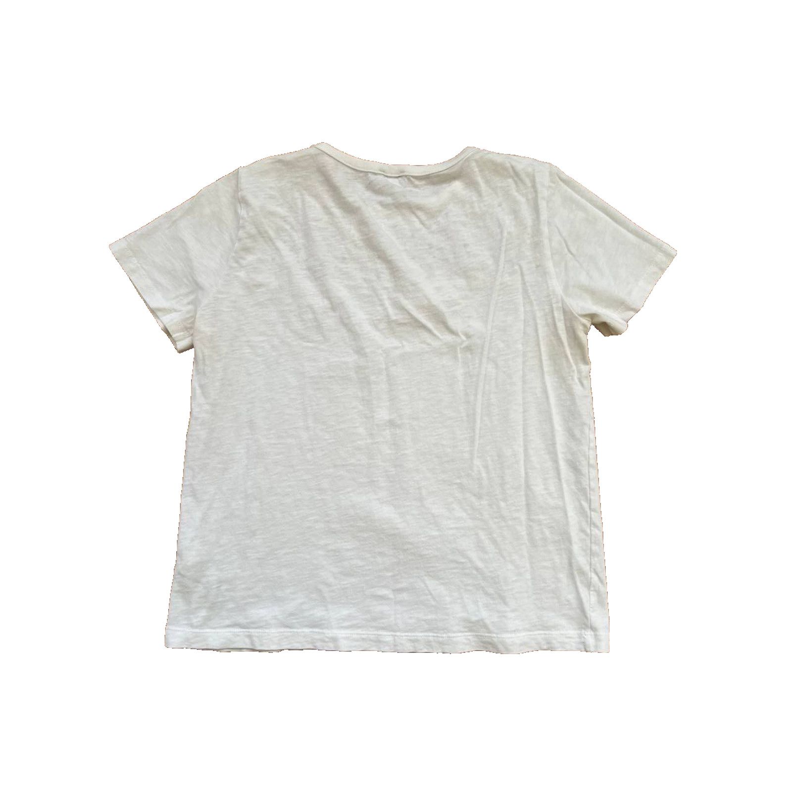 J.Crew J. Crew White Eylet Yoke T-Shirt Sleeve White Size S A000869 Size S / US 4 / IT 40 - 4 Thumbnail