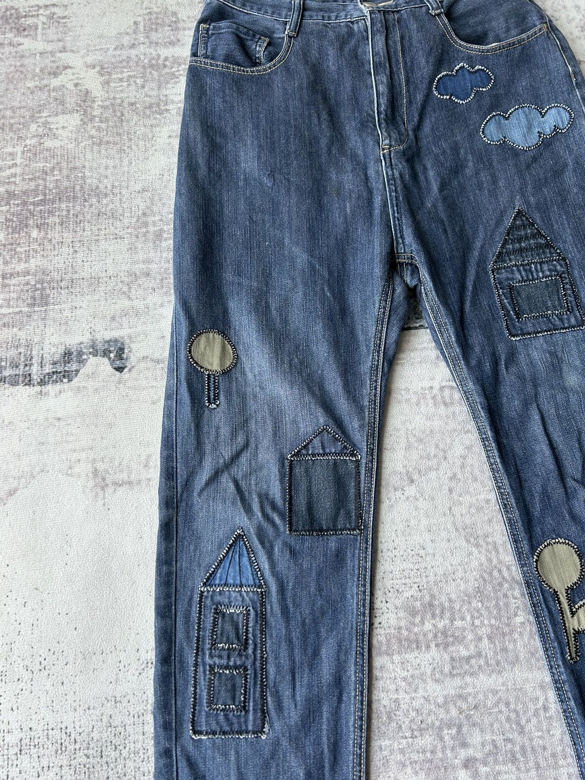 Ne-Net Issey Miyake By Ne-net Patchwork Jeans Size US 29 - 5 Thumbnail