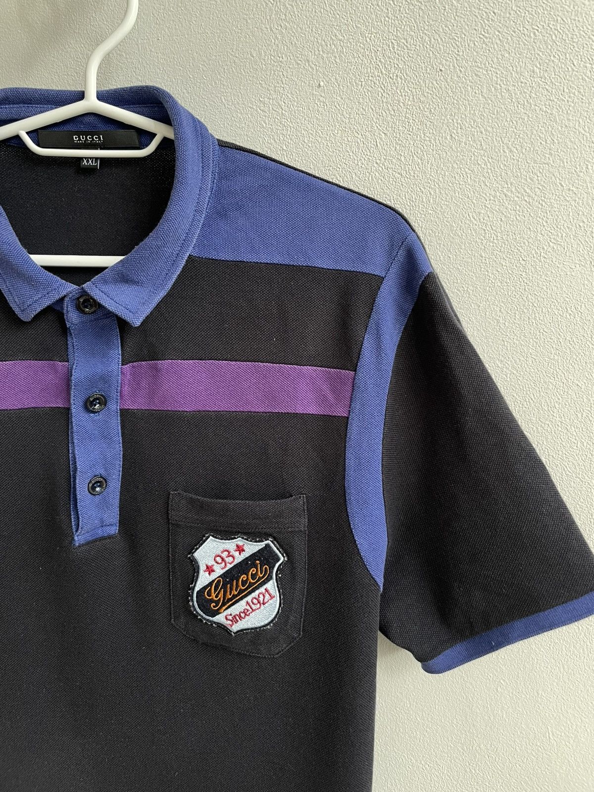 Gucci Gucci Cotton Black Polo Shirt T Shirt Tee Logo Patched Size US XXL / EU 58 / 5 - 4 Thumbnail