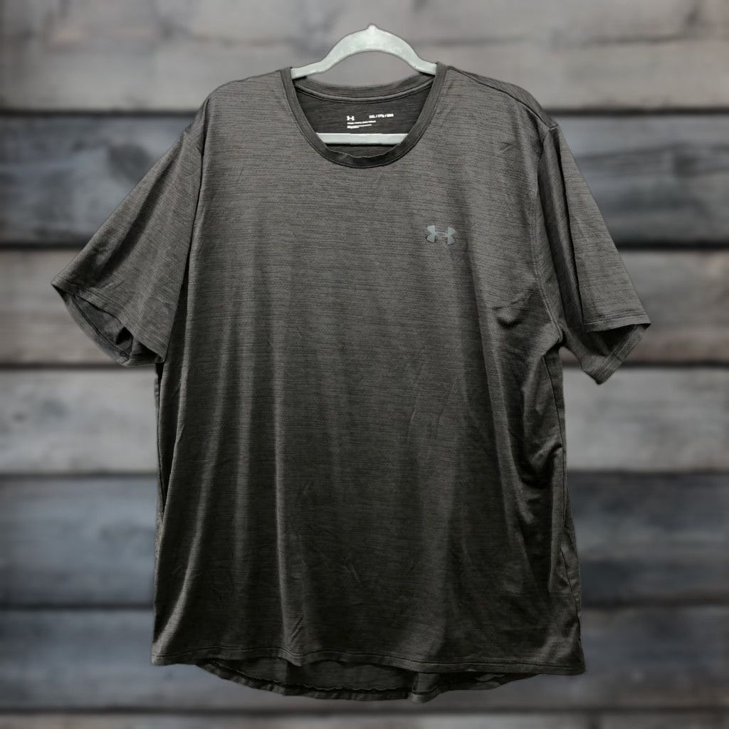 Under Armour Under Armour UA Active T Shirt Mens 2XL Dark Gray Crewneck Loose Short Sleeve Shirt Mens Size US XXL / EU 58 / 5 - 1 Thumbnail