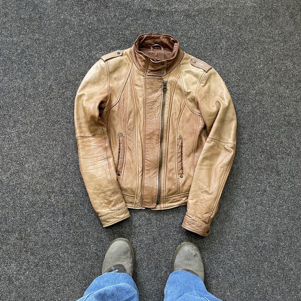 Genuine Leather Vintage Y2K Leather Jacket Biker Punk Opium BALENCIAGA Style Size M / US 6-8 / IT 42-44 - 1 Thumbnail
