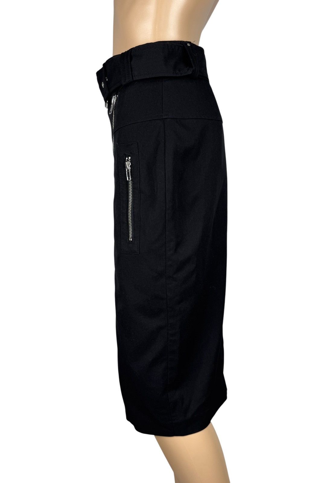 Jean Paul Gaultier Jean Paul Gaultier Lindex Skirt Pencil Full Zip Belted UK10 Size 28" / US 6 / IT 42 - 6 Thumbnail