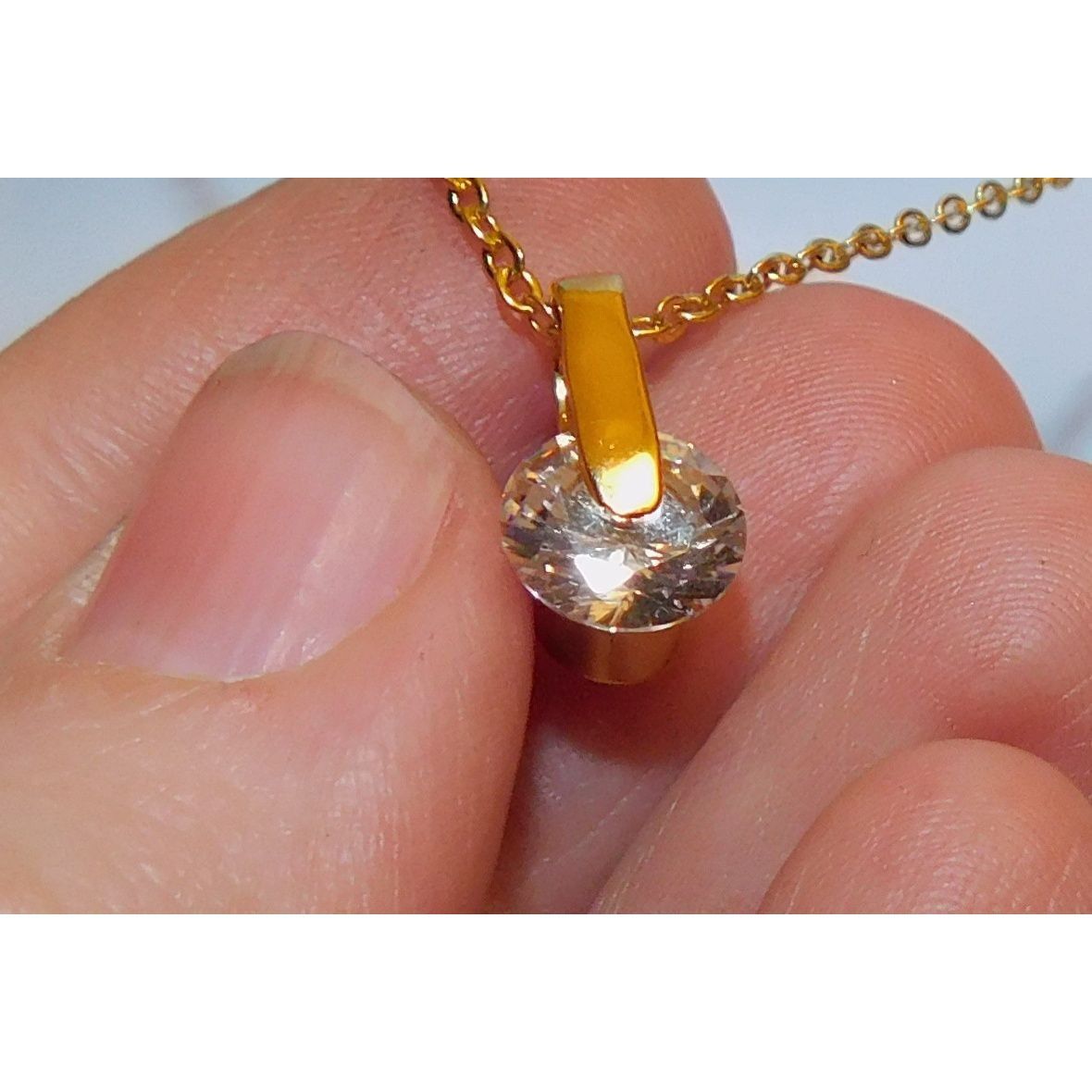 Other Lia Sophia Gold Glass Pendant Necklace Size ONE SIZE - 4 Thumbnail