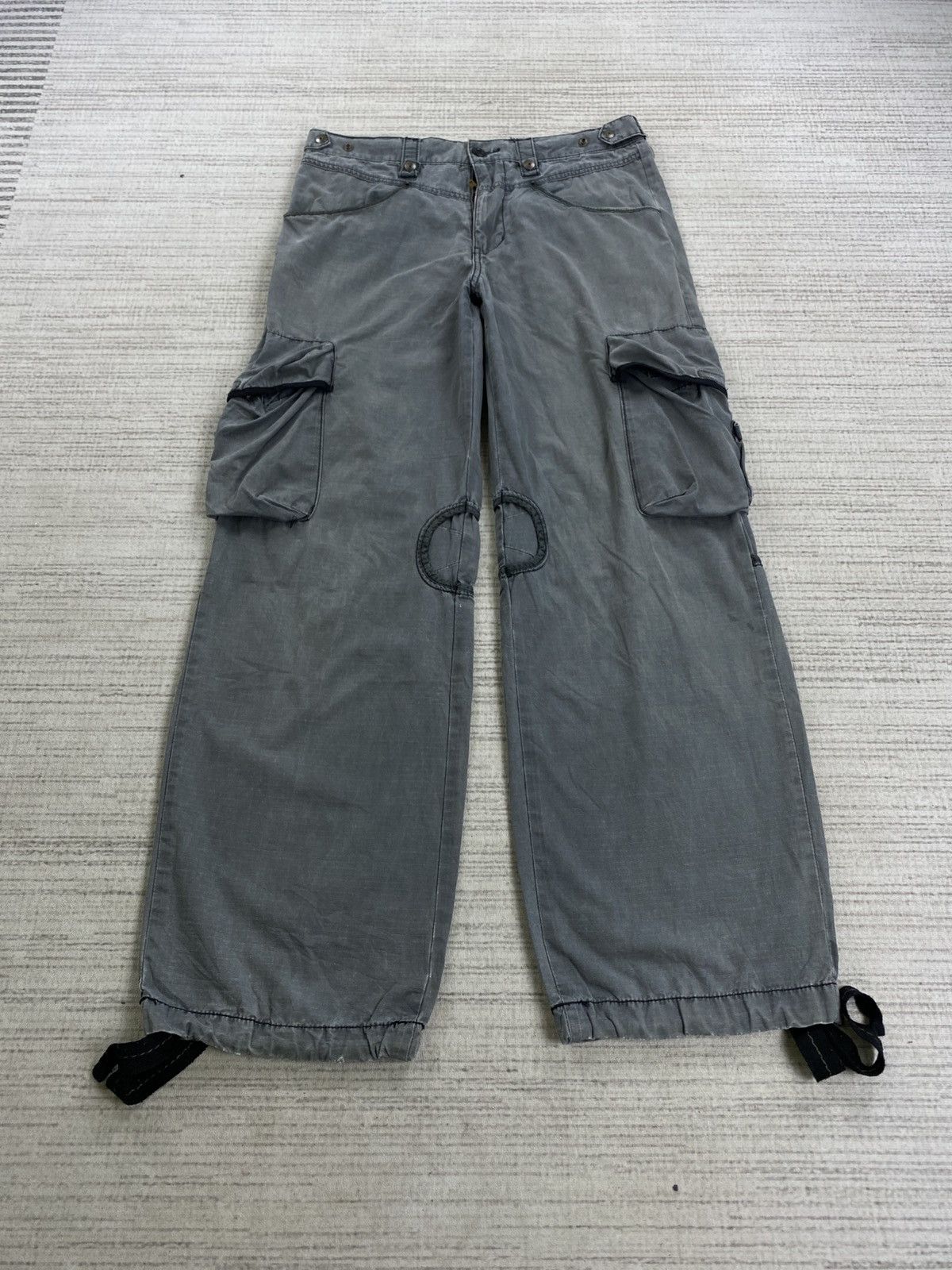PPFM 🔥PPFM Yellow Riot Punk Bondage Multipocket Pants Size US 33 - 2 Thumbnail