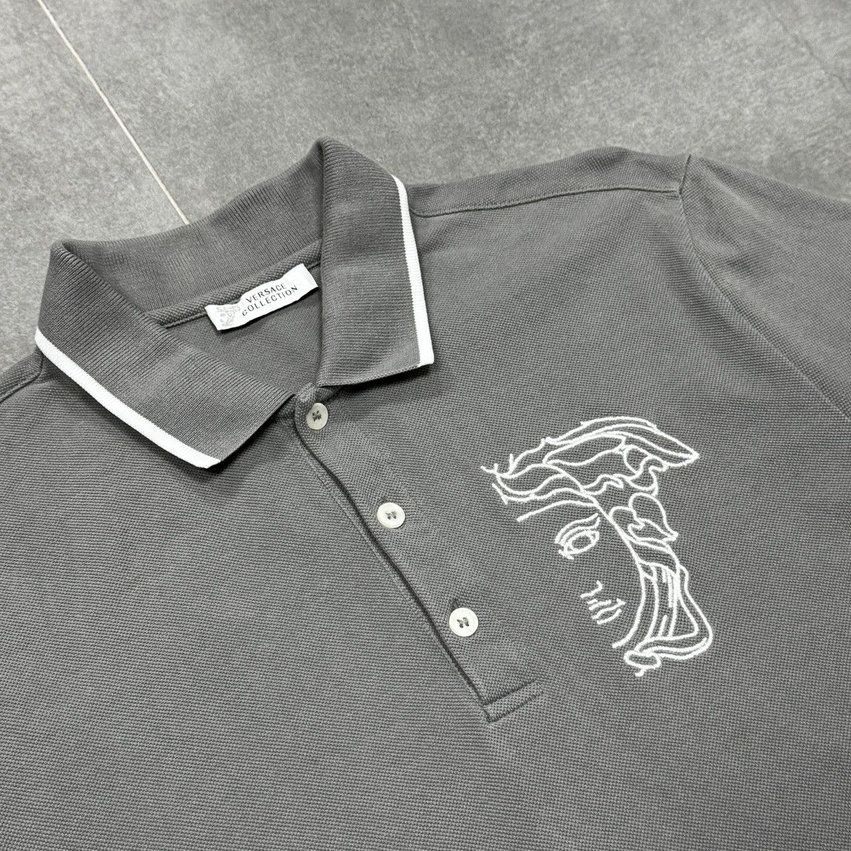 Versace Versace Collection Embroidered Medusa Head Logo Polo Slim Size US M / EU 48-50 / 2 - 8 Thumbnail
