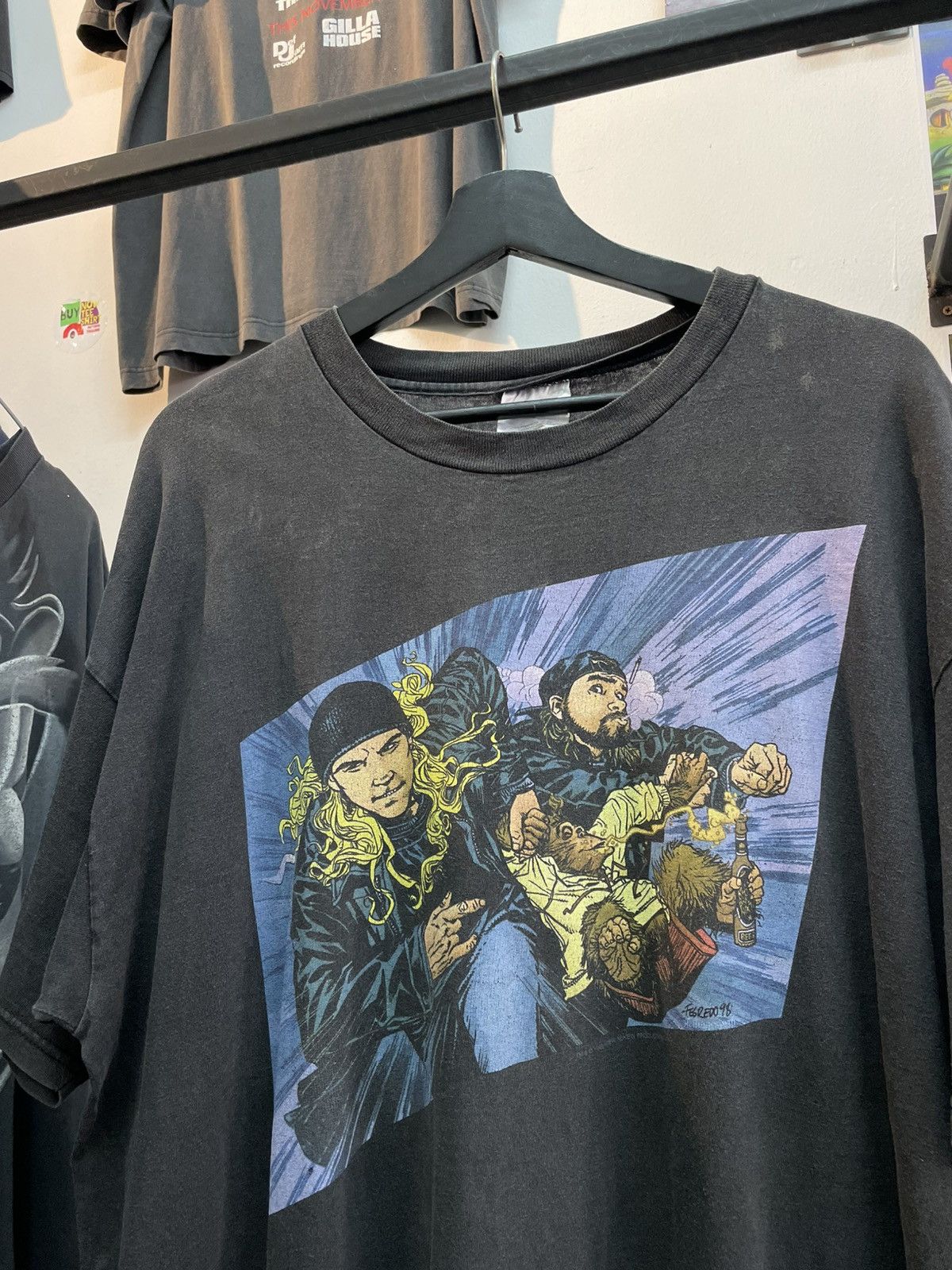 DC Comics Very rare 90's Jay and Silent Bob Strike Back Size US XL / EU 56 / 4 - 1 Thumbnail