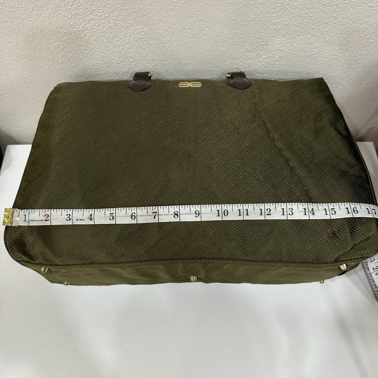 Balenciaga ‼️LASTDROP‼️ BALENCIAGA BB KHAKI GREEN BOSTON TRAVEL BAG Size ONE SIZE - 9 Thumbnail