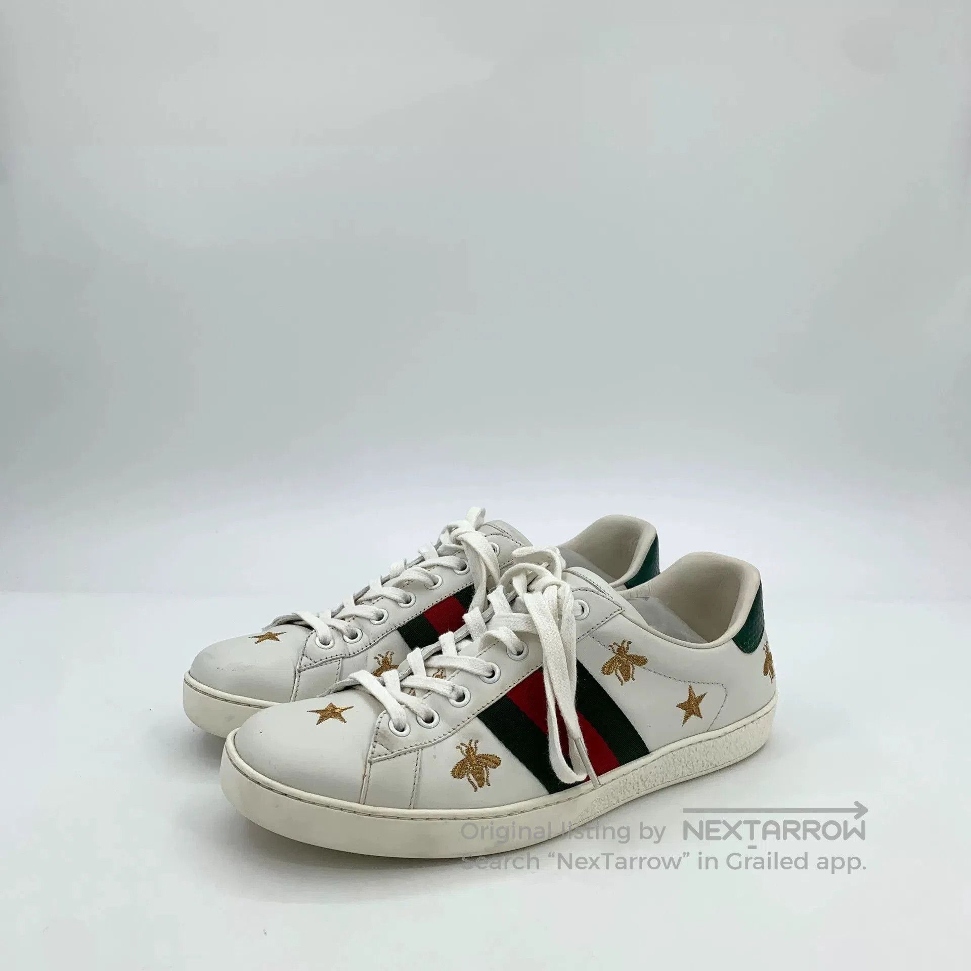 Gucci Gucci Ace White Bee Embroidery Sneakers. Size US 8 / EU 41 - 1 Thumbnail