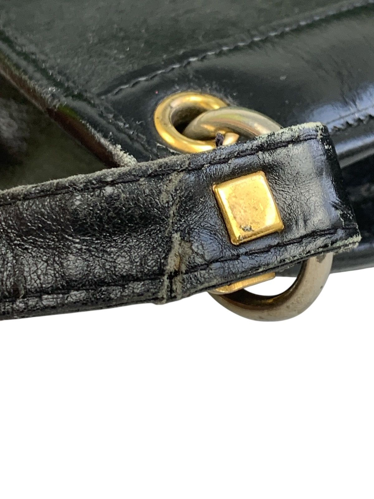 Dior Vintage Christian Dior Leather Shoulder Bag Black leather Size ONE SIZE - 19 Thumbnail
