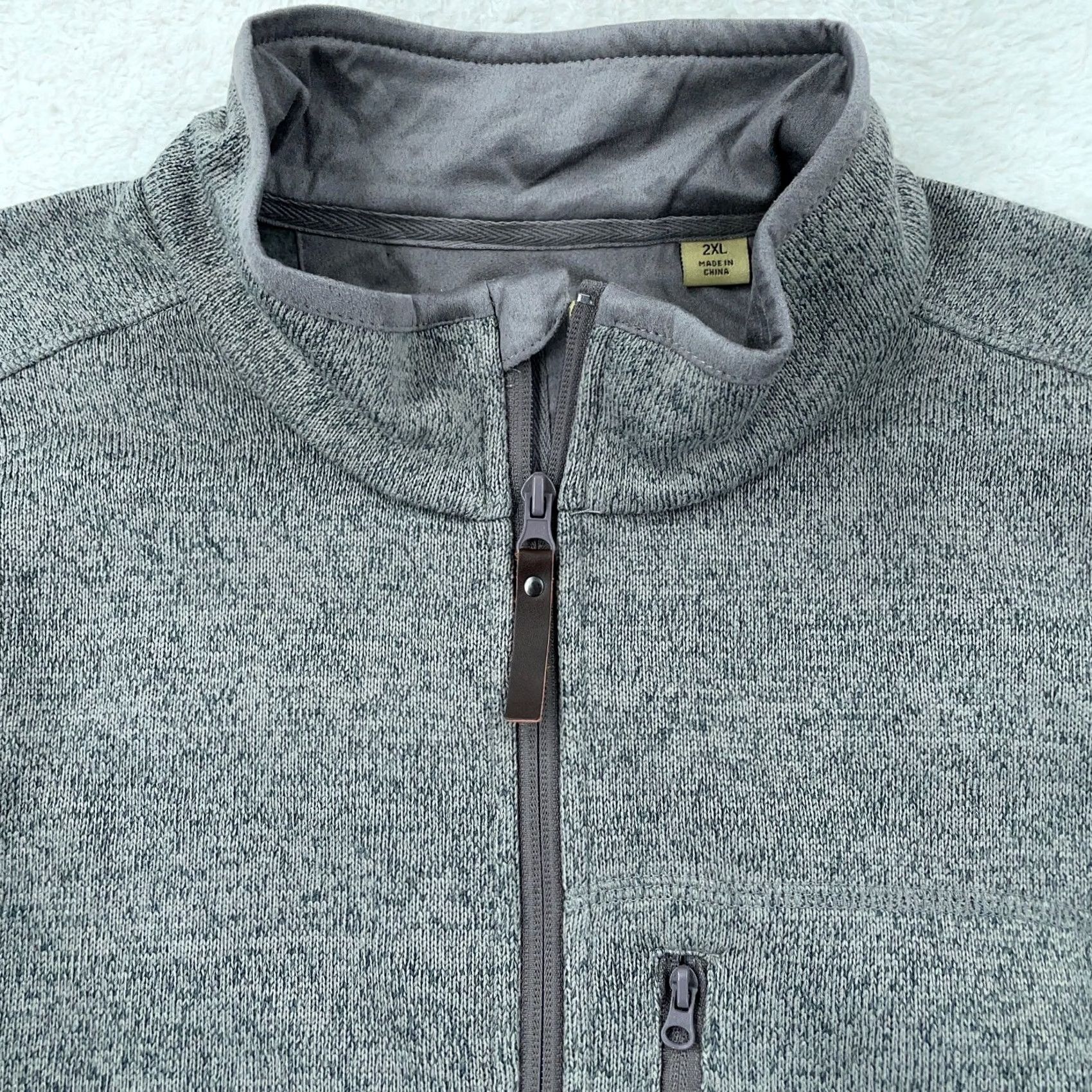 Vintage Orton Brothers Jacket Mens 2XL Gray Heather Fleece L/S Full Zip Shirt Jacket Mens 2XL Gray Size US XXL / EU 58 / 5 - 2 Thumbnail