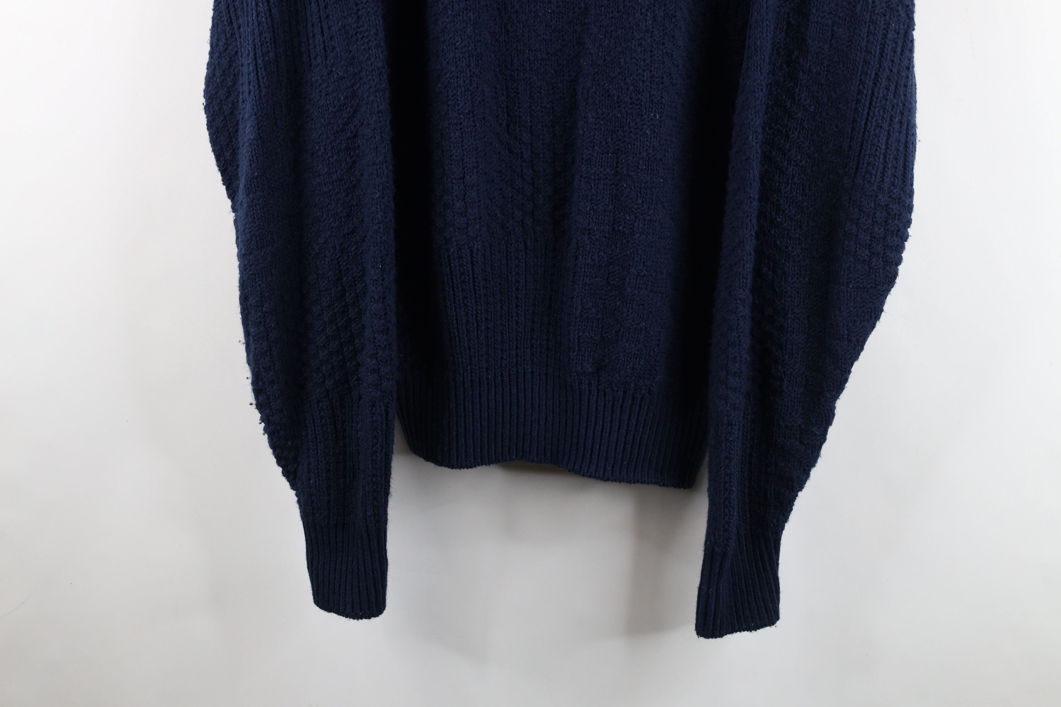 Vintage Vintage 90s Streetwear Ribbed Knit Crewneck Sweater USA Size US L / EU 52-54 / 3 - 3 Thumbnail