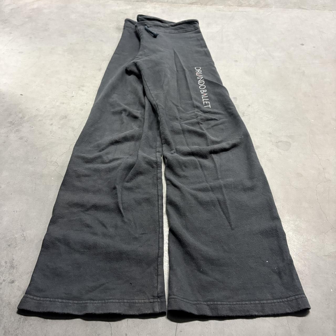 Japanese Brand × Vintage Crazy Vintage Y2K/2000s Wideleg Black Yoga SweatPants! Size US 32 / EU 48 - 2 Thumbnail