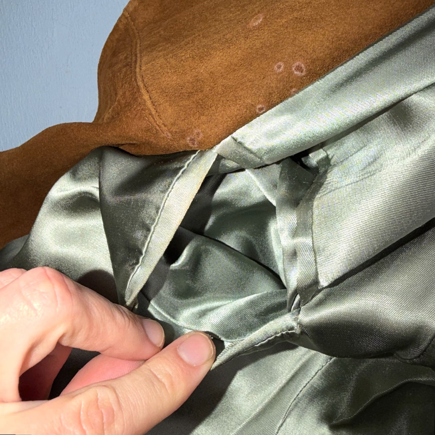 Vintage VINTAGE Lakeland Leather Western Suede Brown Jacket Chore Coat Size 42 Mens Regular Leather Lined Pockets Brown USA Retro 42 Mens Size US XS / EU 42 / 0 - 5 Thumbnail