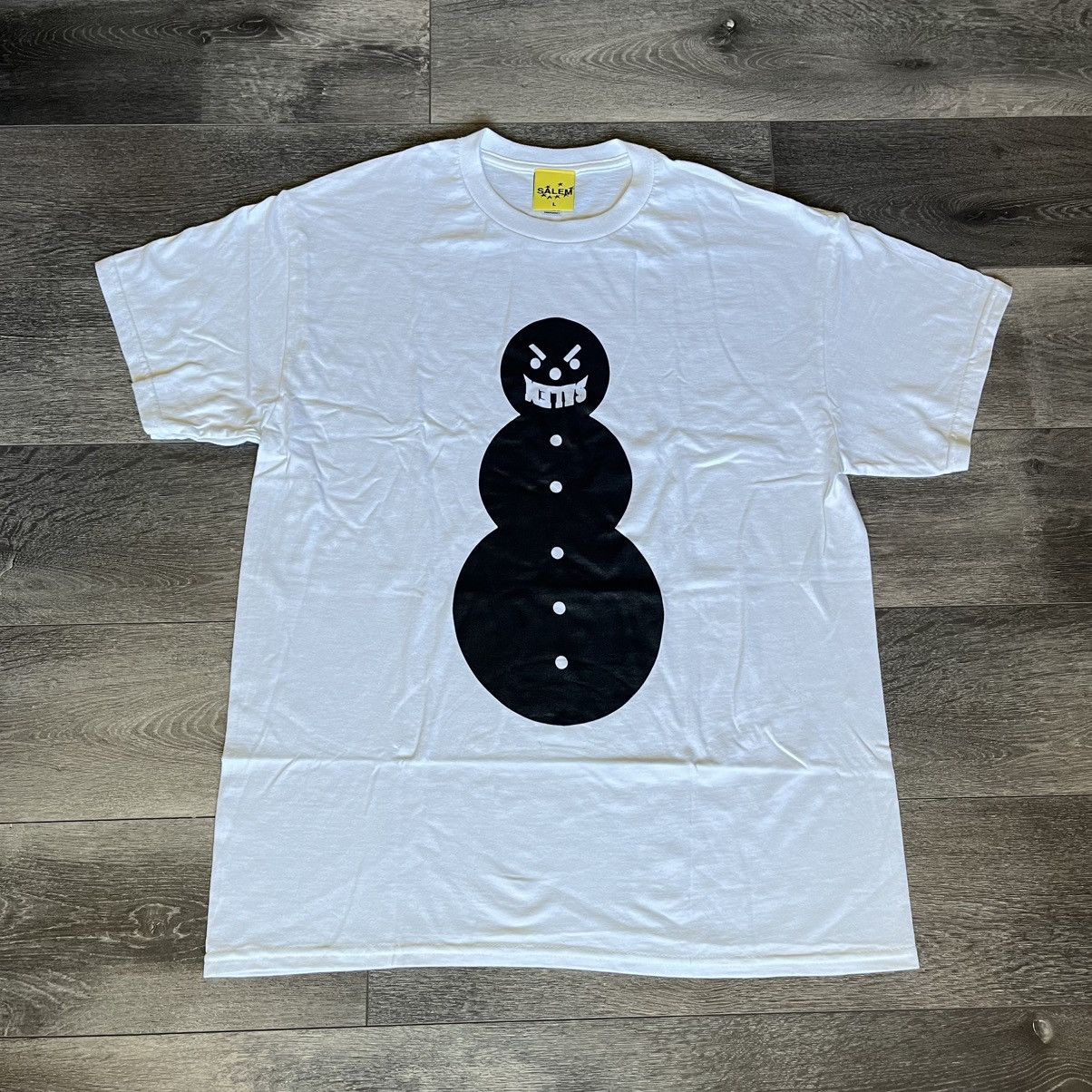 S4LEM Salem S4LEM Dirty Snowman White/Black Graphic Logo T Shirt Size US L / EU 52-54 / 3 - 1 Thumbnail