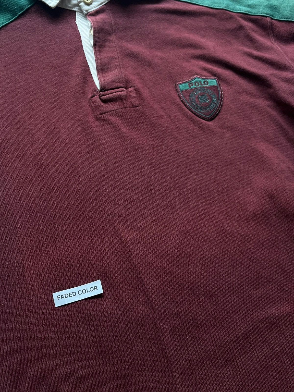 Polo Ralph Lauren Polo Ralph Lauren 1980s-1990's Wooly Badge Scribble Rugby Size US M / EU 48-50 / 2 - 18 Thumbnail