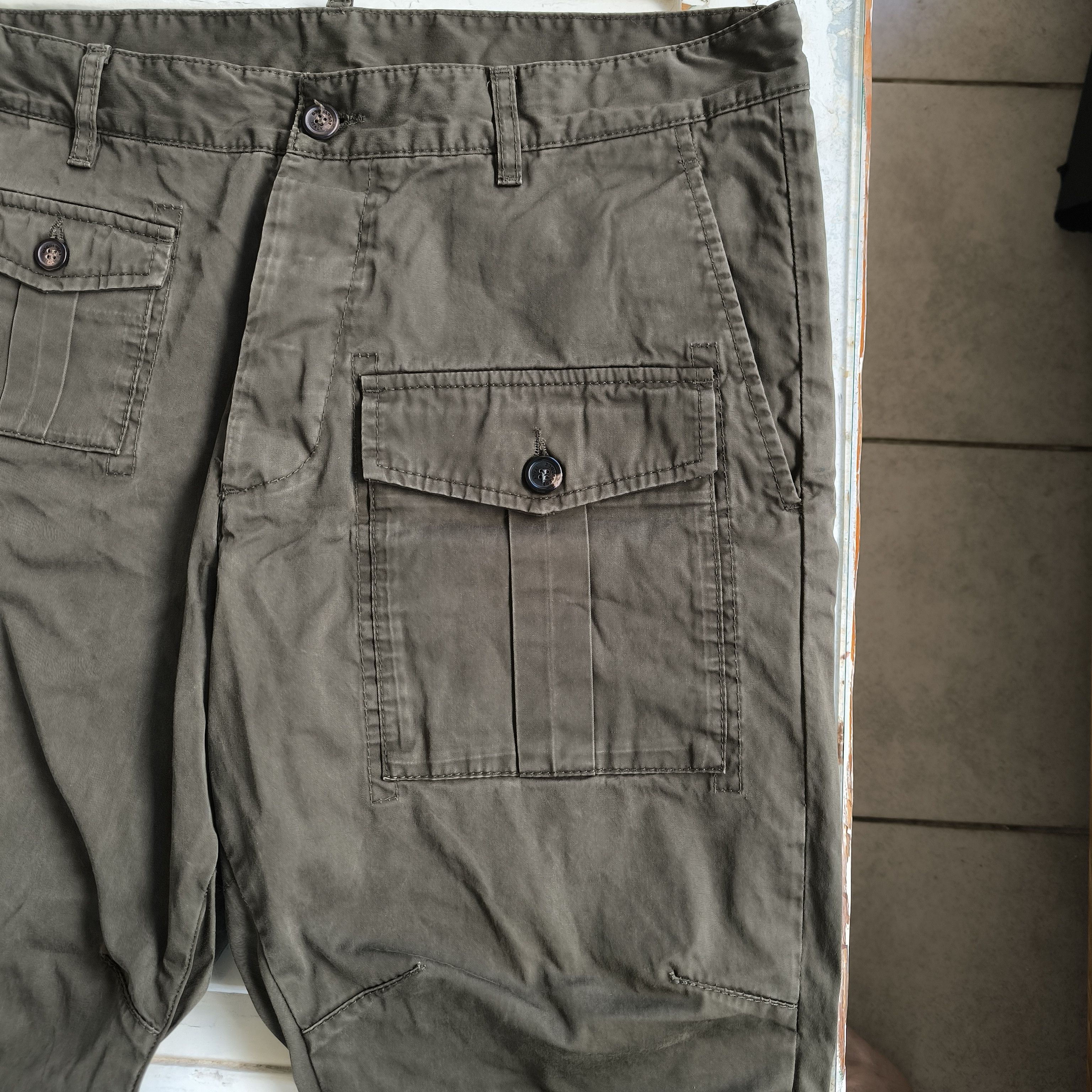 Dsquared2 DSQUARED2 Sexy Cargo Utility Pants Olive Green S74KB0016 Size US 36 / EU 52 - 3 Thumbnail