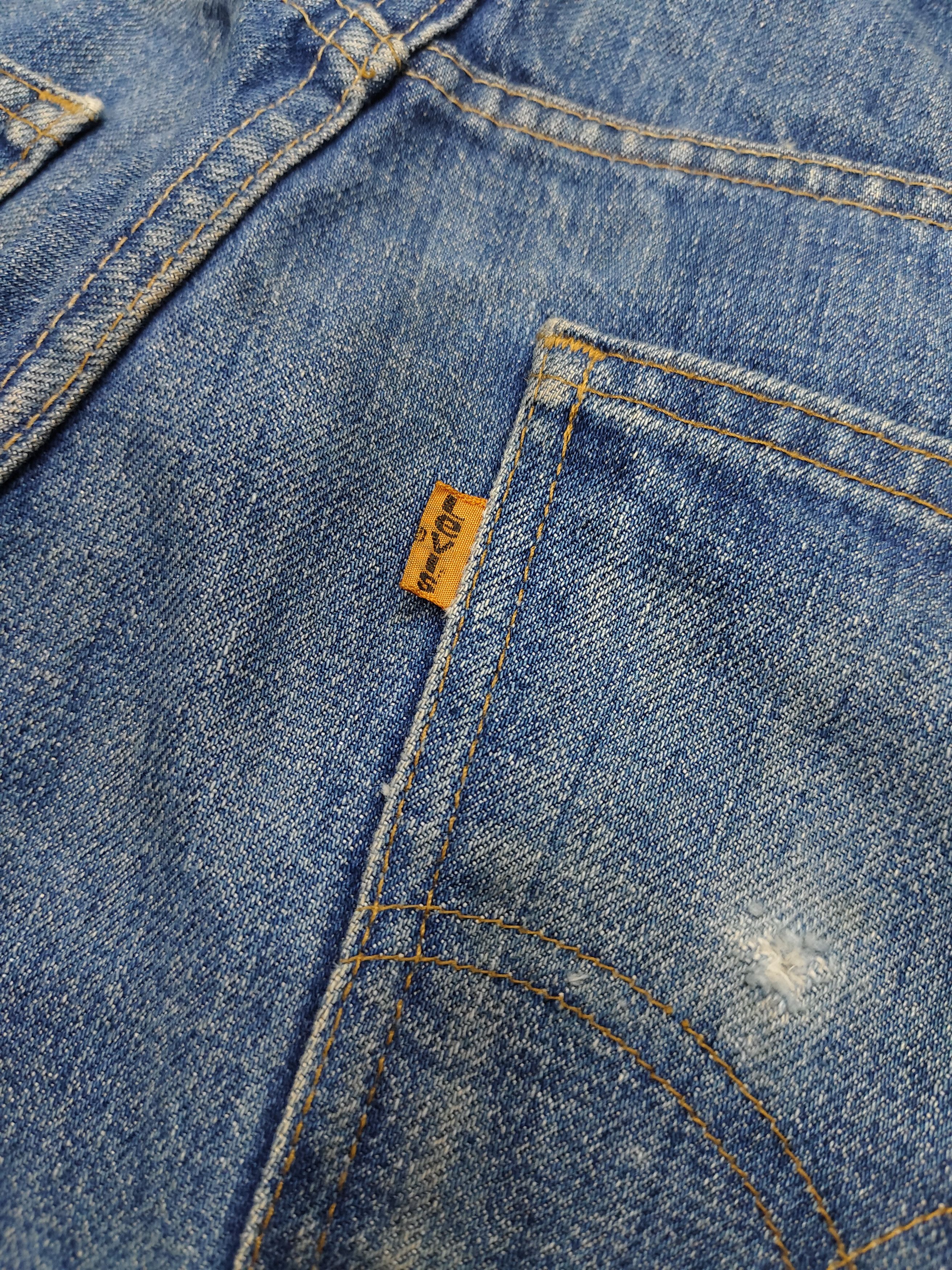 Levi's Vintage Clothing 70s Levis🔥Classic Big Bell Bottom Flare Orange Tab Jeans Size US 30 / EU 46 - 7 Thumbnail
