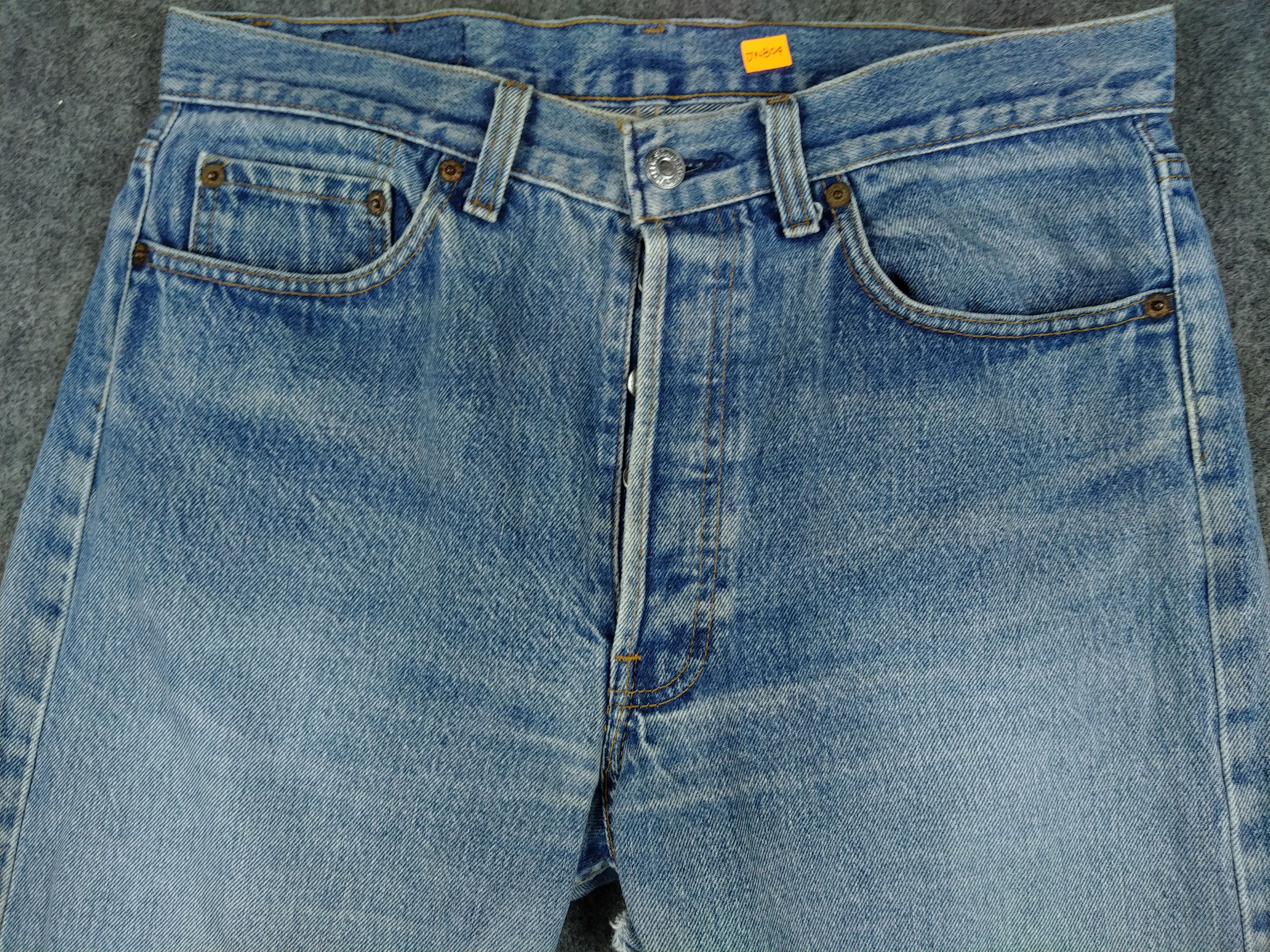 Levi's 80s Blue Wash Vintage Levi's 501 Denim 31x28.5 -JN804 Size US 31 - 3 Thumbnail