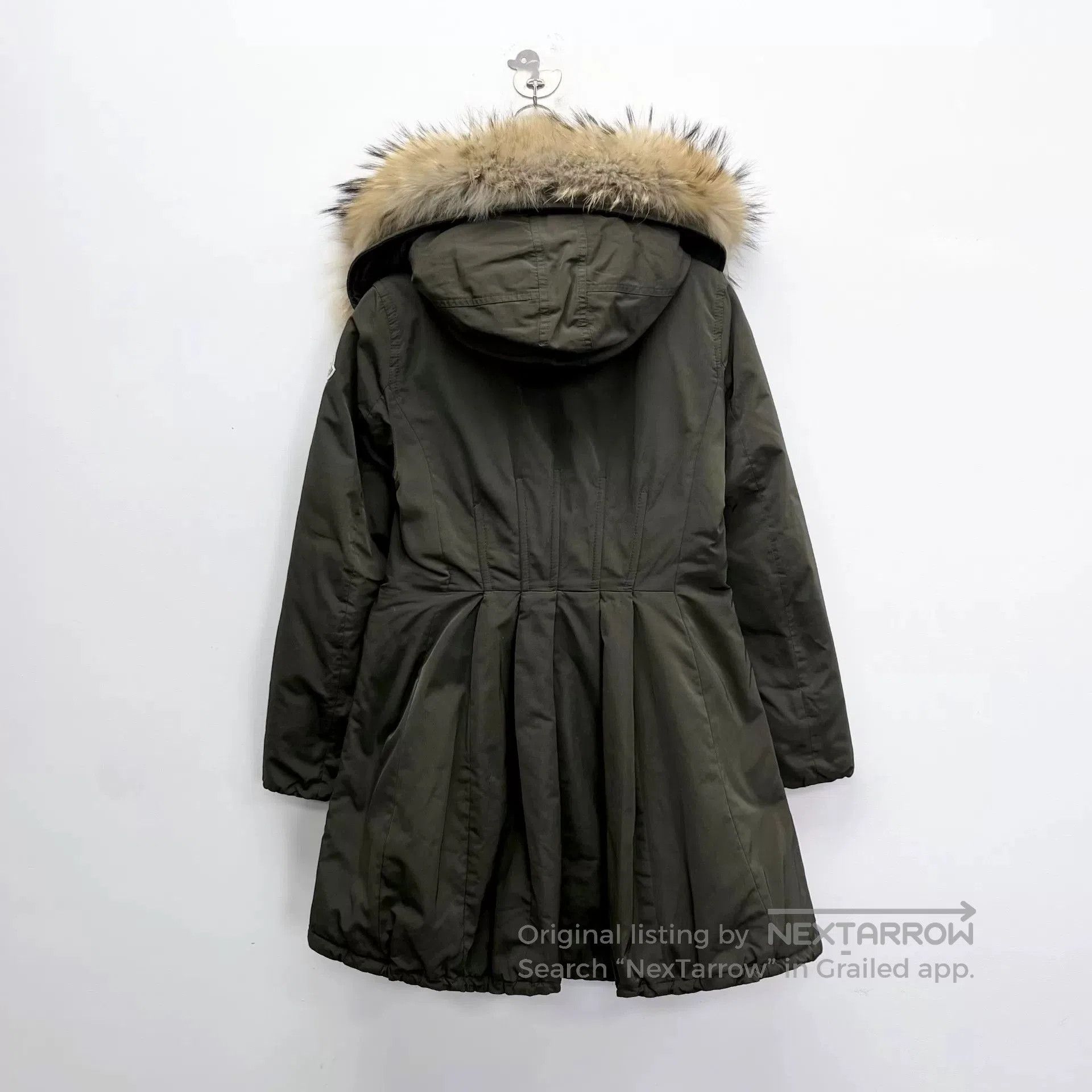 Moncler Moncler Green Fox Fur Collar Down Jacket. Size S / US 4 / IT 40 - 2 Thumbnail