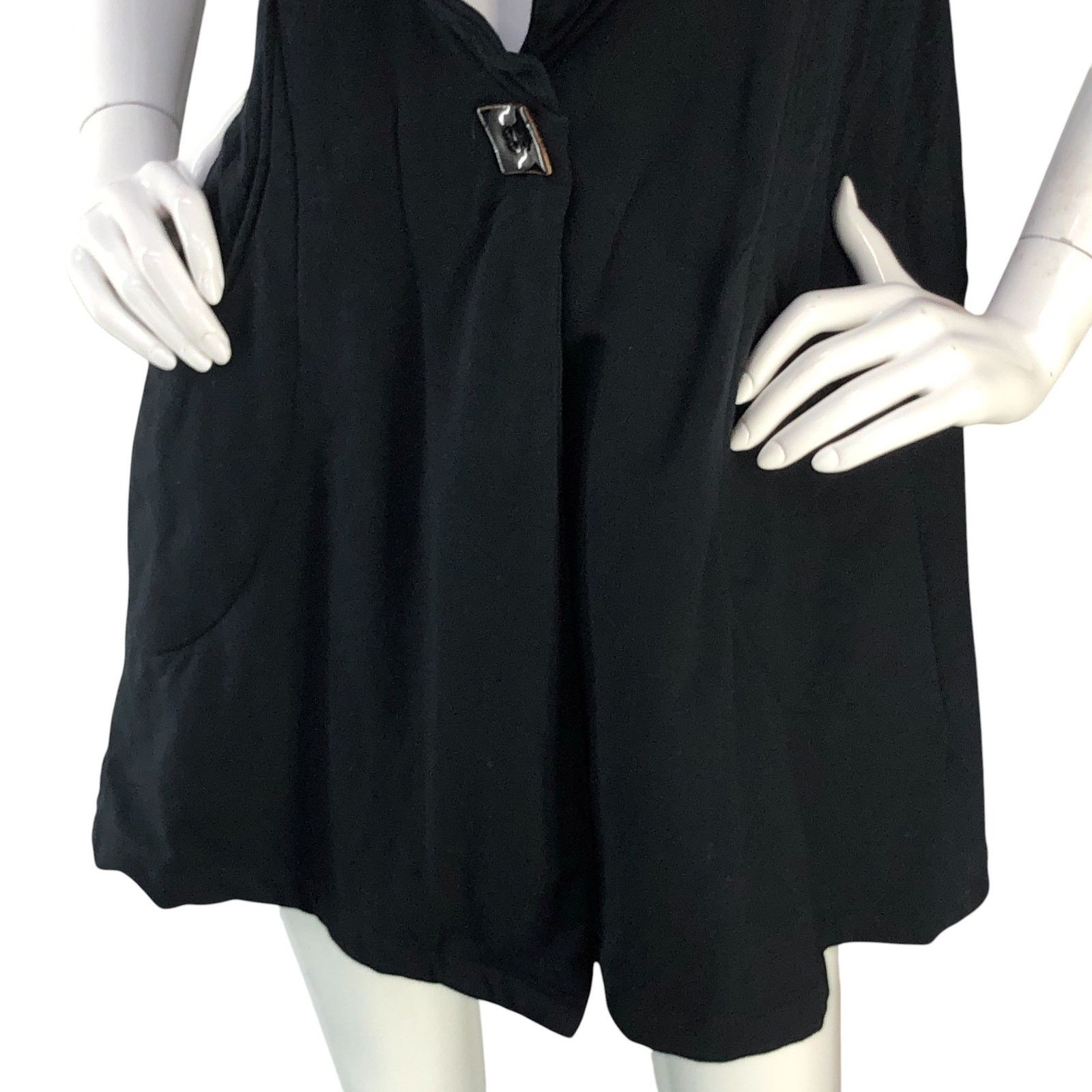 Habitat Habitat Size S Vest Long Line Sweater One Button Navy Size S / US 4 / IT 40 - 3 Thumbnail