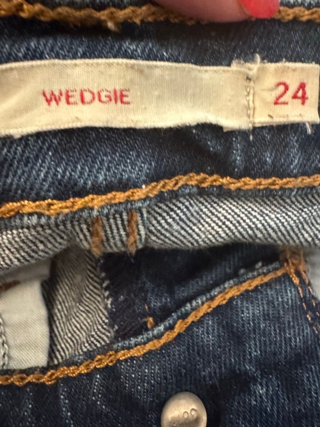 Levi's Levi's Premium Wedgie Straight Jeans XS Size 24" / US 00 / IT 34 - 4 Thumbnail