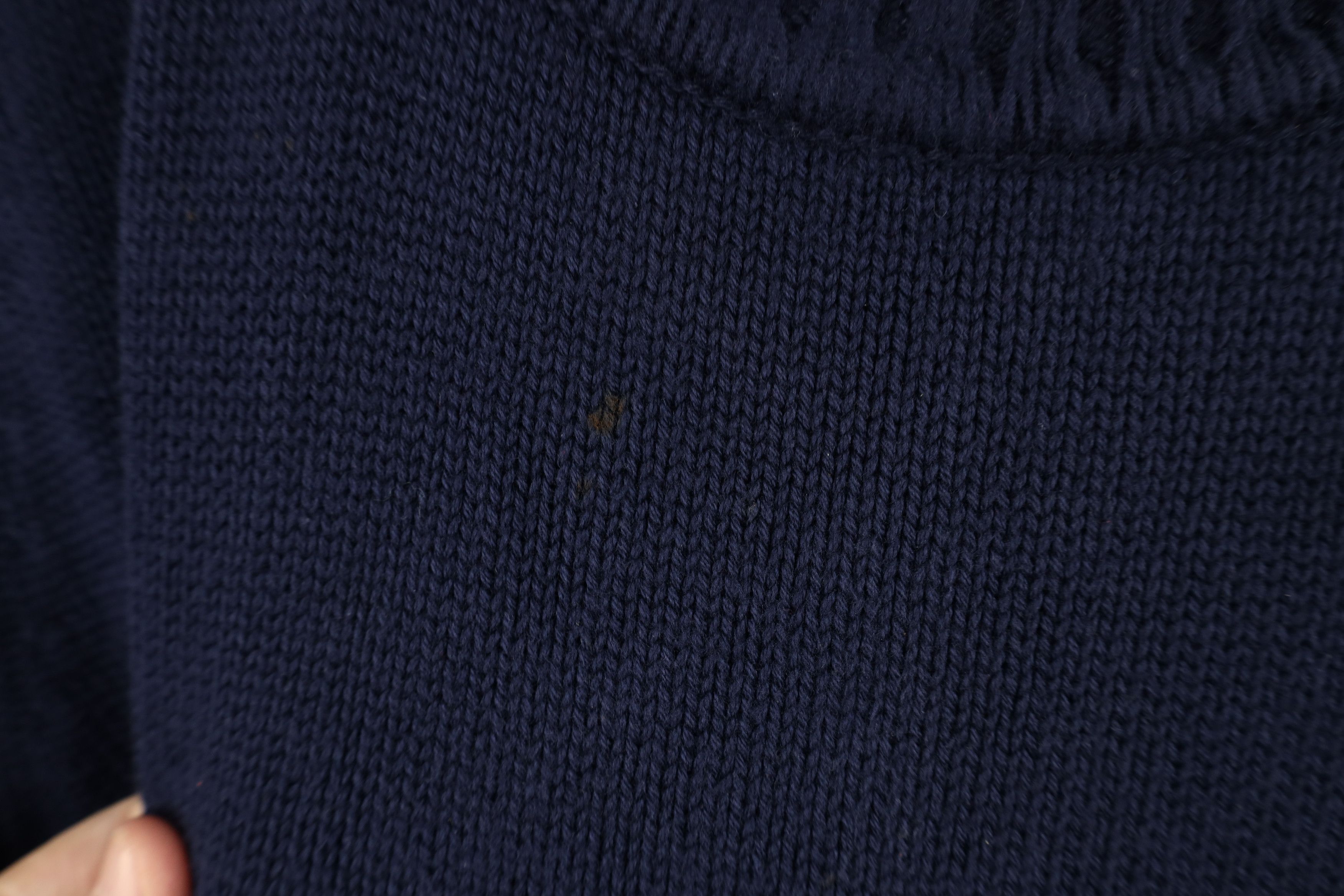 Lands' End Vintage 90s Lands End Blank Cotton Knit Crewneck Sweater USA Size US XL / EU 56 / 4 - 6 Thumbnail