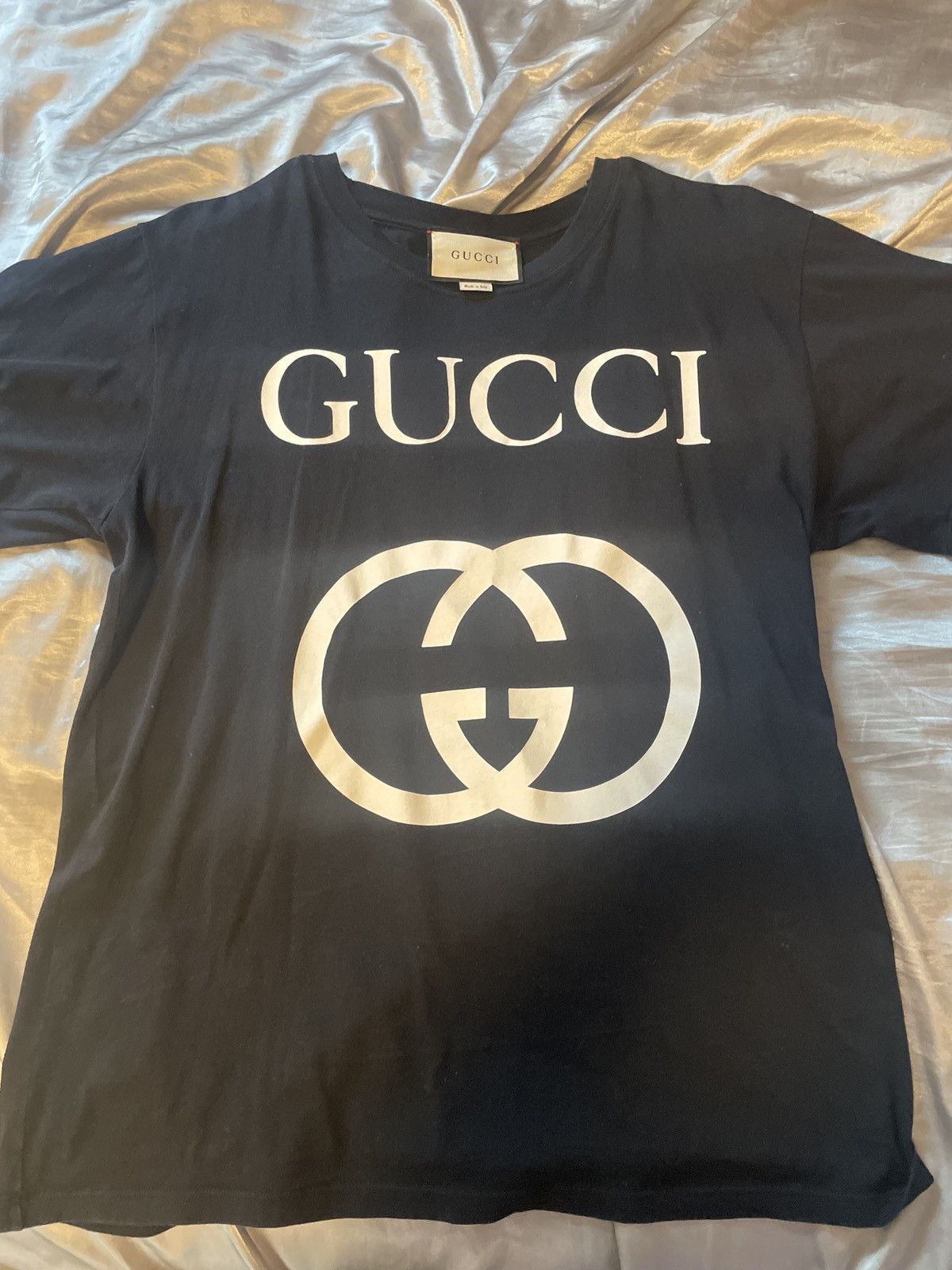 Gucci Gucci Logo Tshirt Size US L / EU 52-54 / 3 - 1 Thumbnail