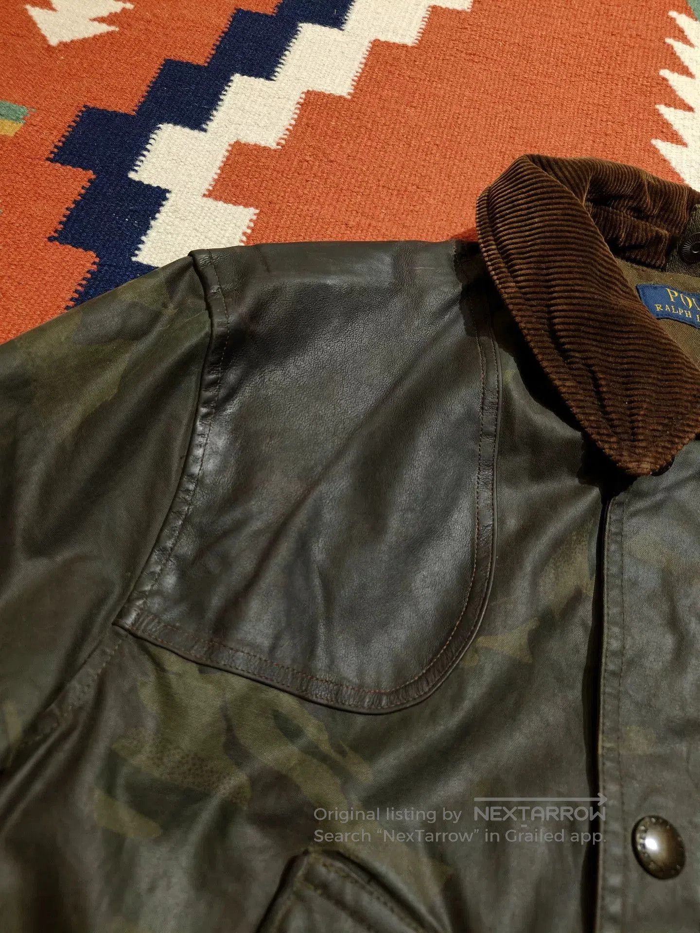 RRL Ralph Lauren Camouflage Waxed Jacket by Ralph Lauren. Size US M / EU 48-50 / 2 - 6 Thumbnail