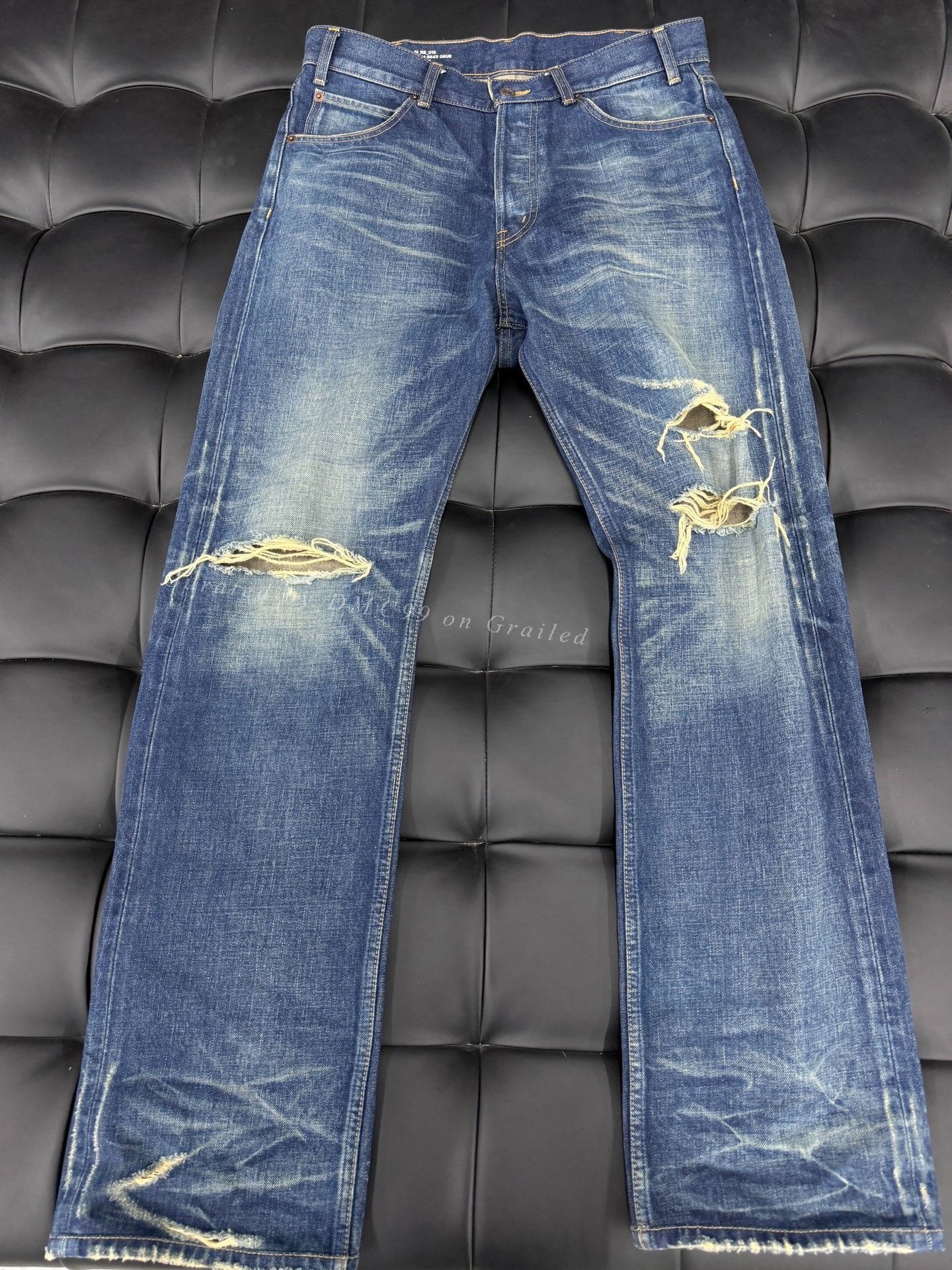 Celine CELINE 24SS Kurt Distressed Washed Jeans Size US 31 - 1 Thumbnail