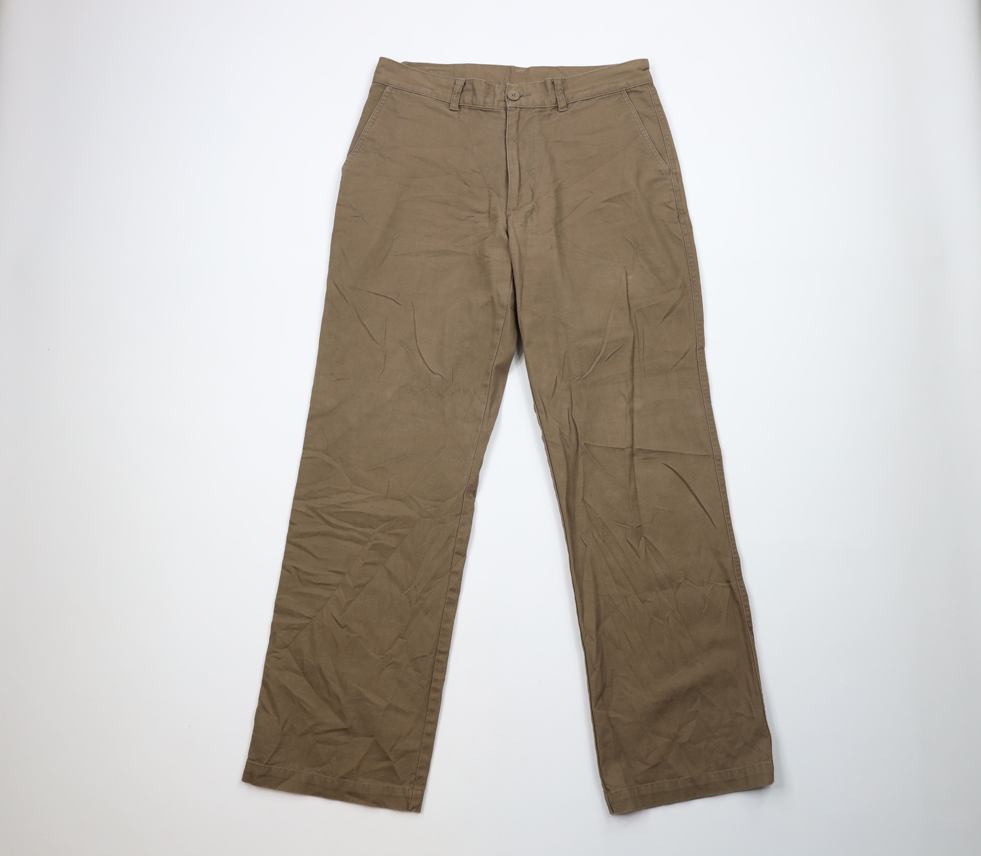 image of Patagonia Spell Out Wide Leg Duck Pants Brown Cotton in Beige, Men's (Size 32)