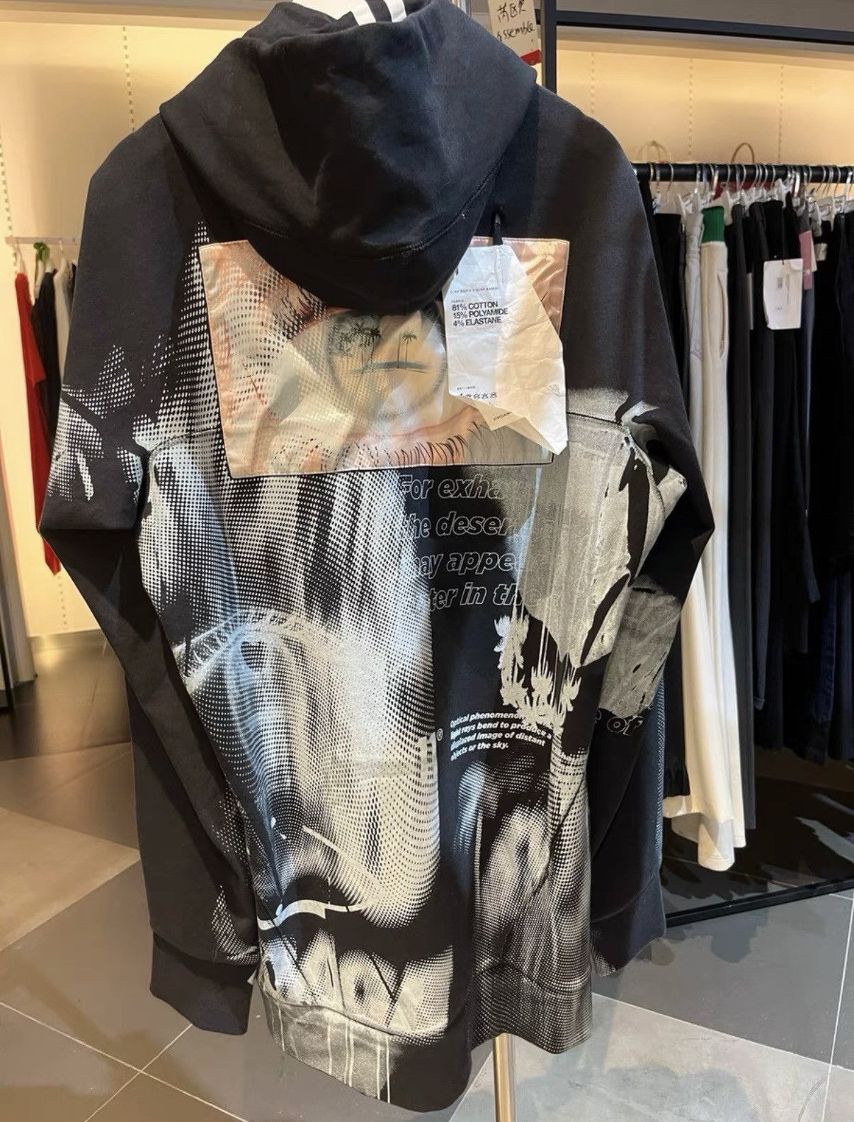 11 By Boris Bidjan Saberi 11 BY BORIS BIDJAN SABERI Black Hooded Sweatshirt Size US S / EU 44-46 / 1 - 2 Thumbnail