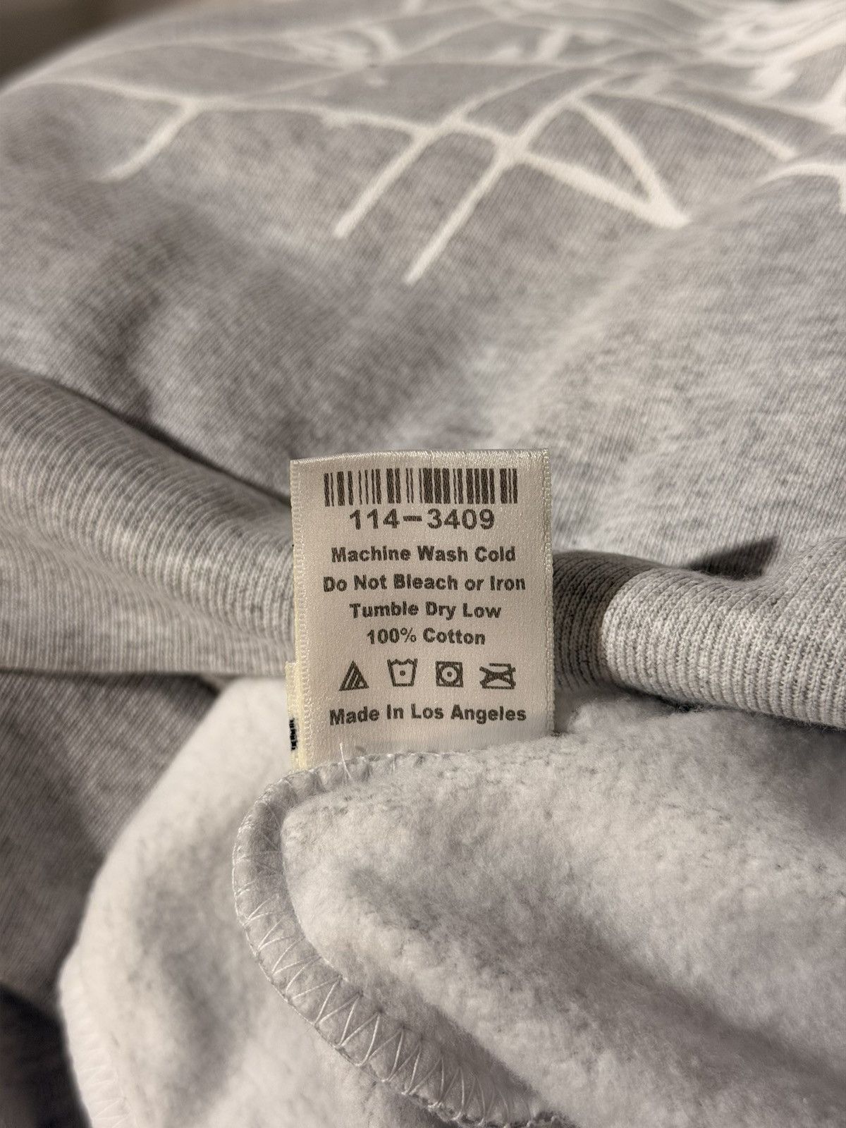 Sp5der OG WEB HEATHER GREY HOODIE Size US M / EU 48-50 / 2 - 7 Thumbnail
