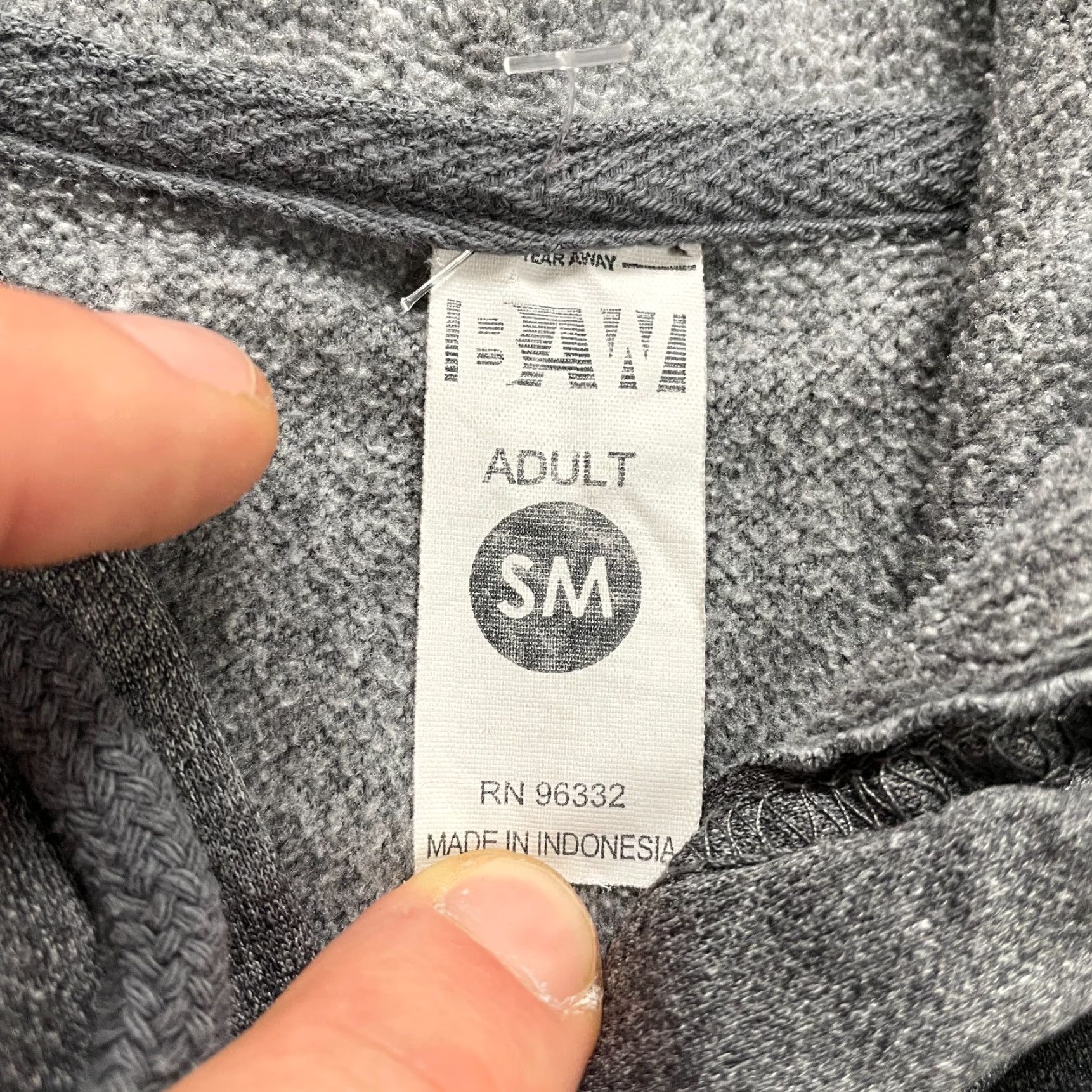 Vintage Baw Thermo Tex Hoodie Pullover Sweatshirt Unisex SM Gray Logo Fleece Graphic Hooded Sports Size US S / EU 44-46 / 1 - 4 Thumbnail