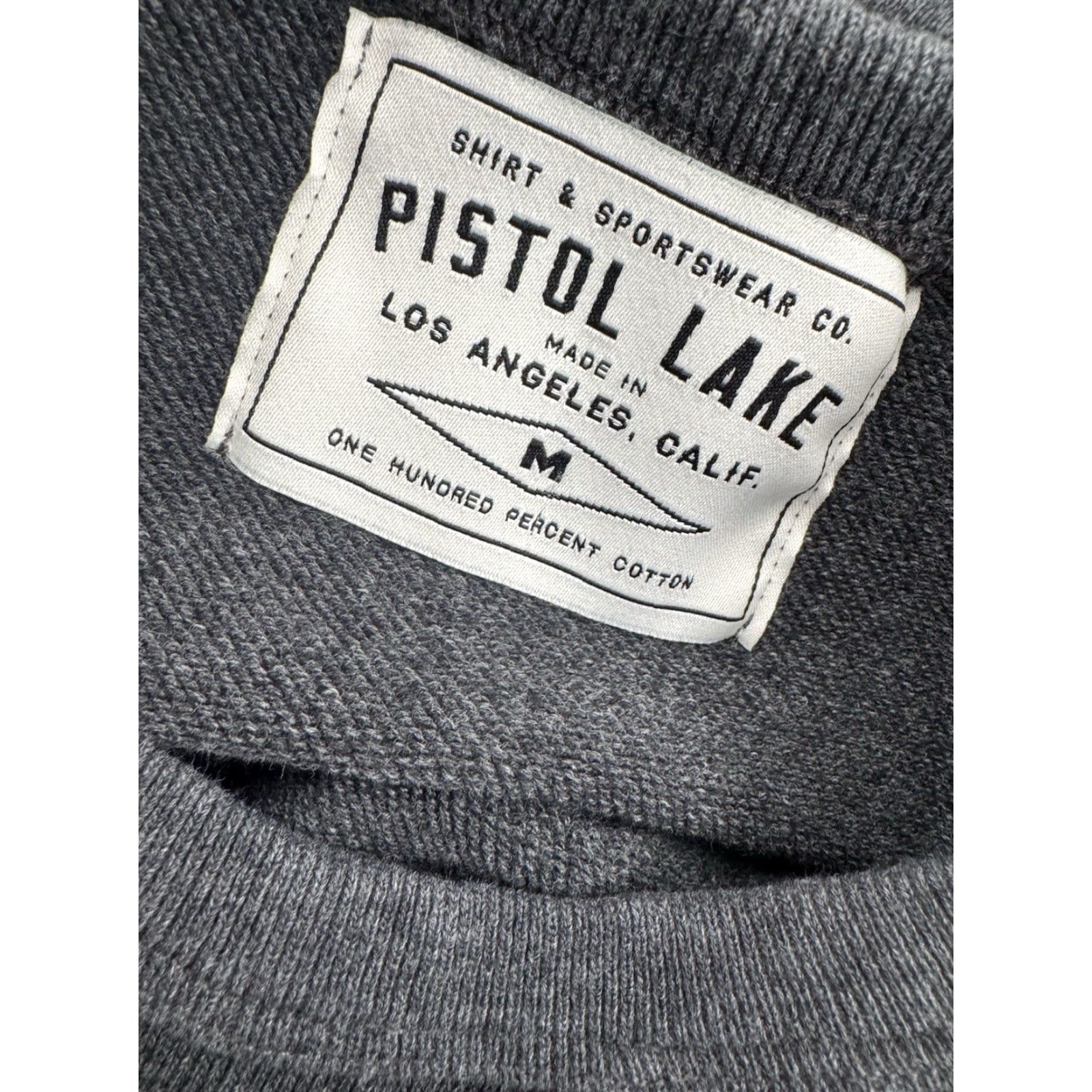 Pistola PISTOL LAKE Sweatshirt Los Angeles California Mens M Gray Pullover 90s B-2 EXCELLENT Size US M / EU 48-50 / 2 - 4 Thumbnail