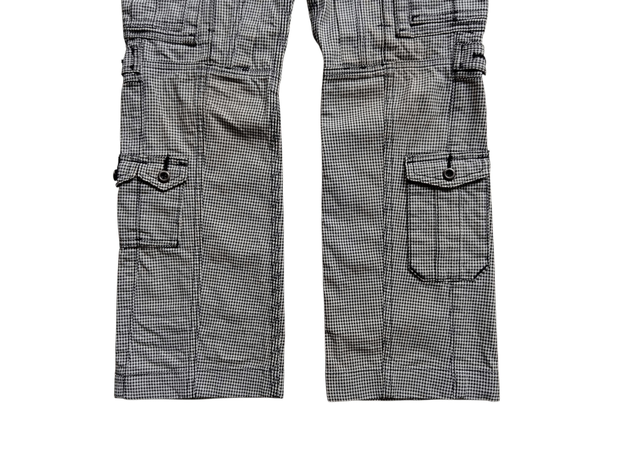 Japanese Brand Nicole Hideaways houndstoodh multipocket cargo pants Size US 30 / EU 46 - 4 Thumbnail