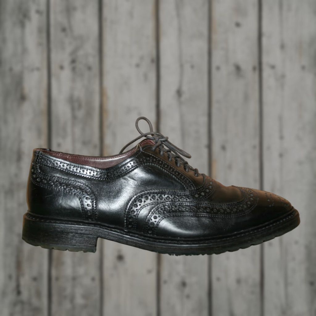 Allen Edmonds ALLEN EDMONDS McTavish Black Leather Brogue Wingtip Oxfords Sz. 9D Mens Dress Shoes Lace Up Size US 9 / EU 42 - 1 Thumbnail